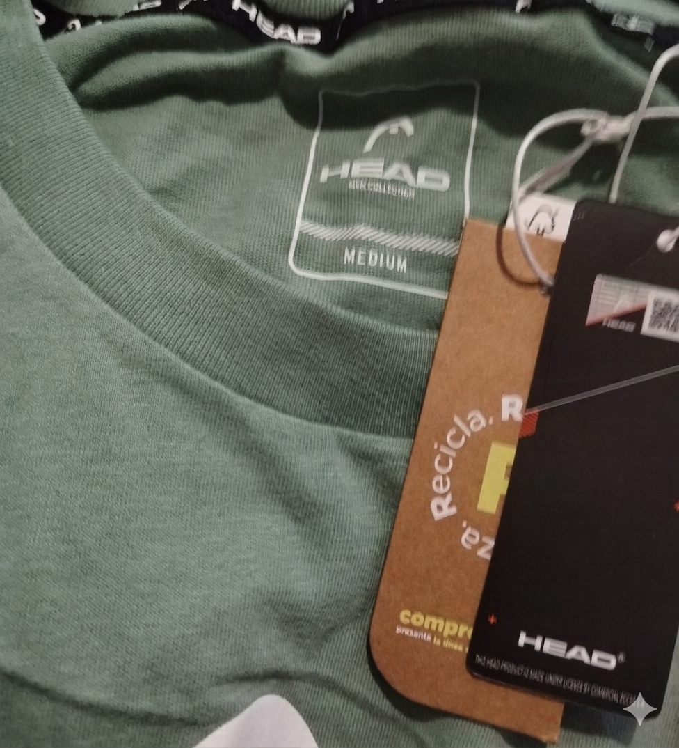 Polera verde HEAD - miniatura 3