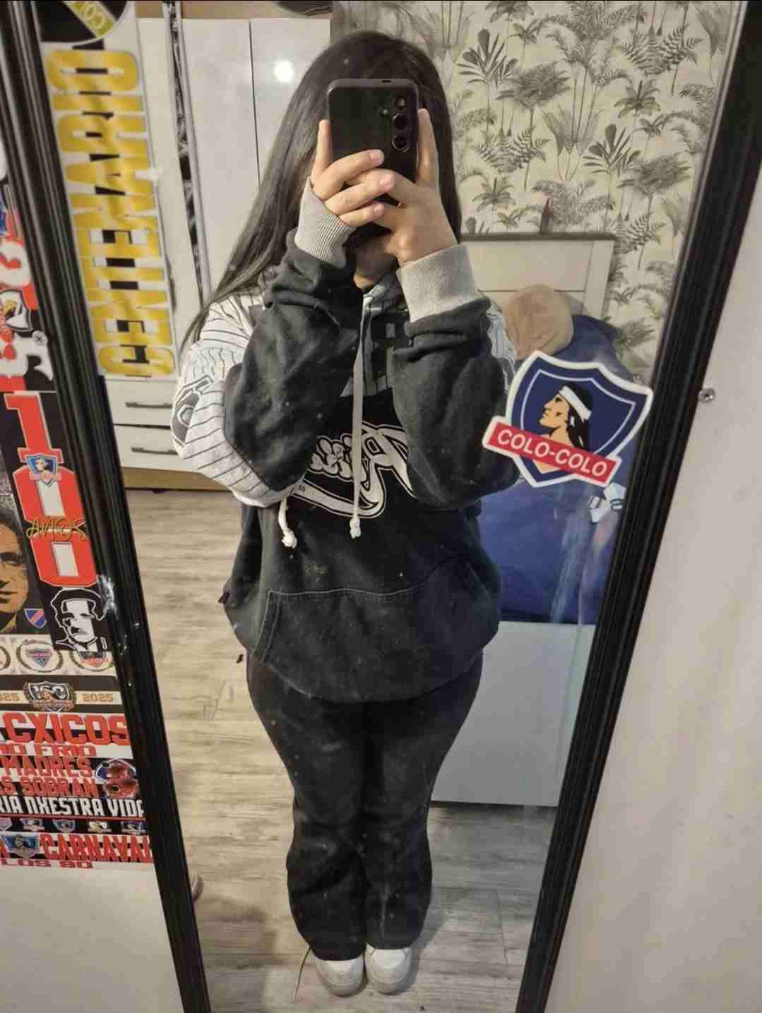 Polerón con capucha URBAN gris y negro - miniatura 5