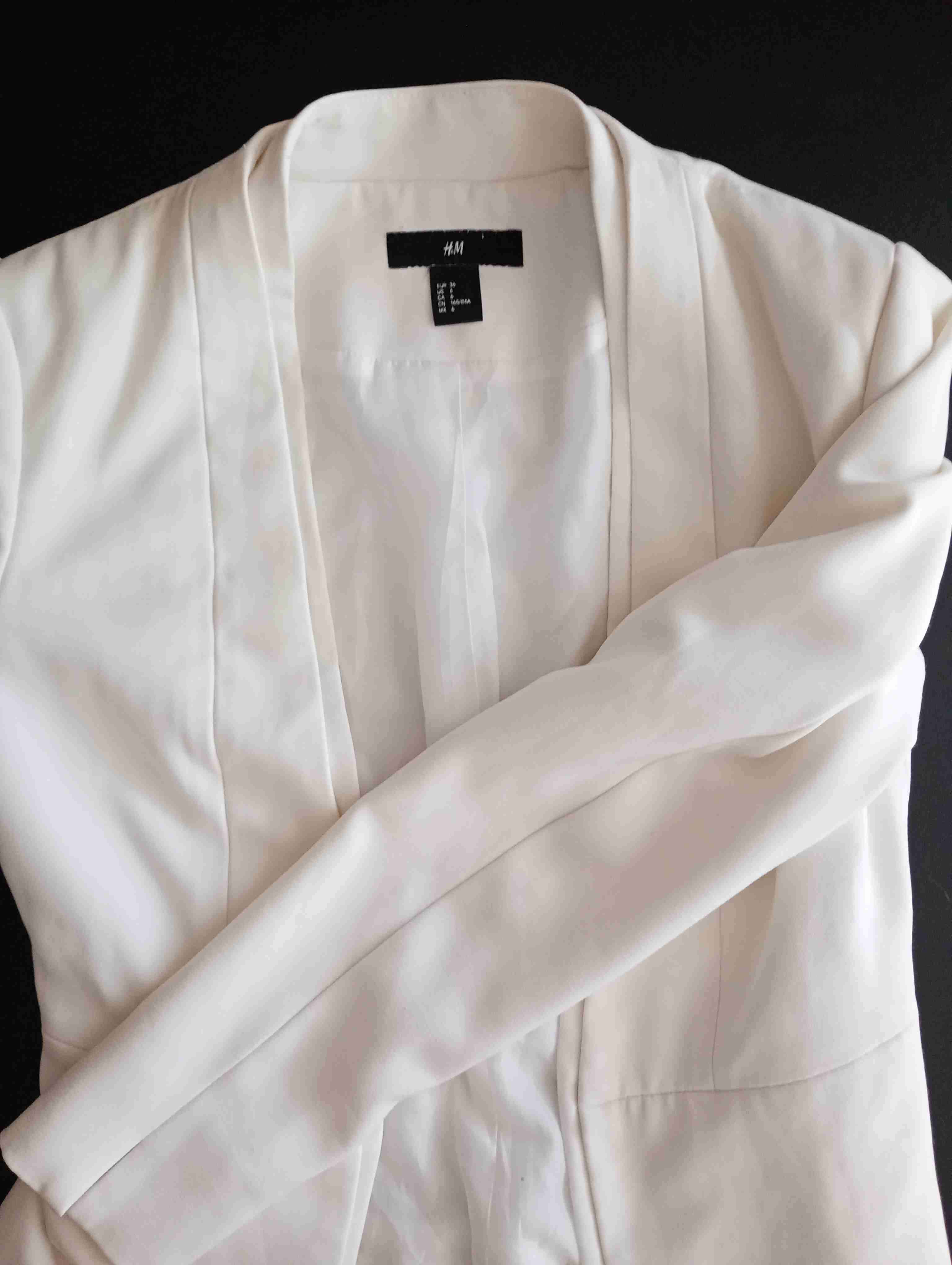 Blazer blanco elegante h&m - miniatura 3