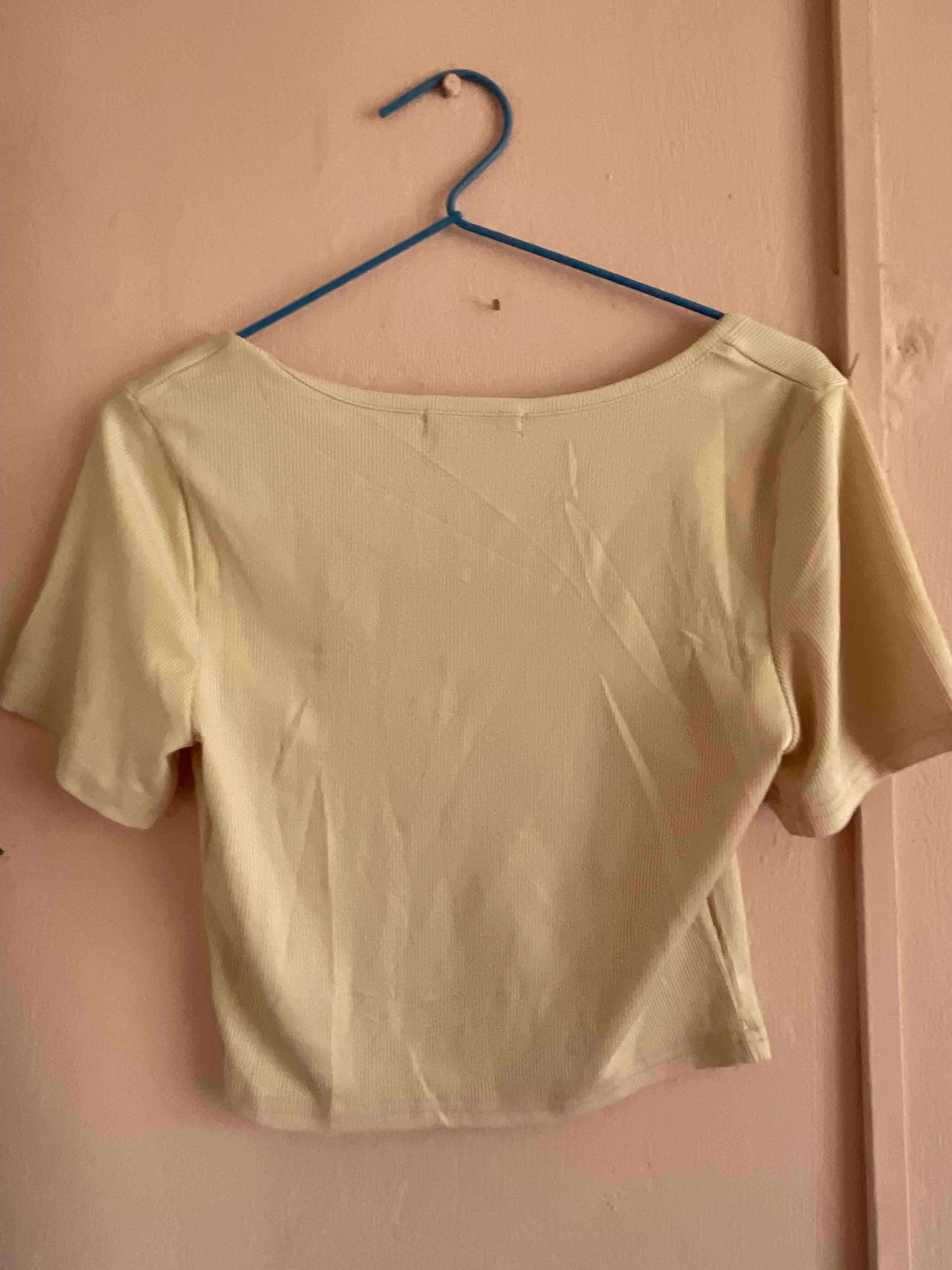 Top beige manga corta - miniatura 2