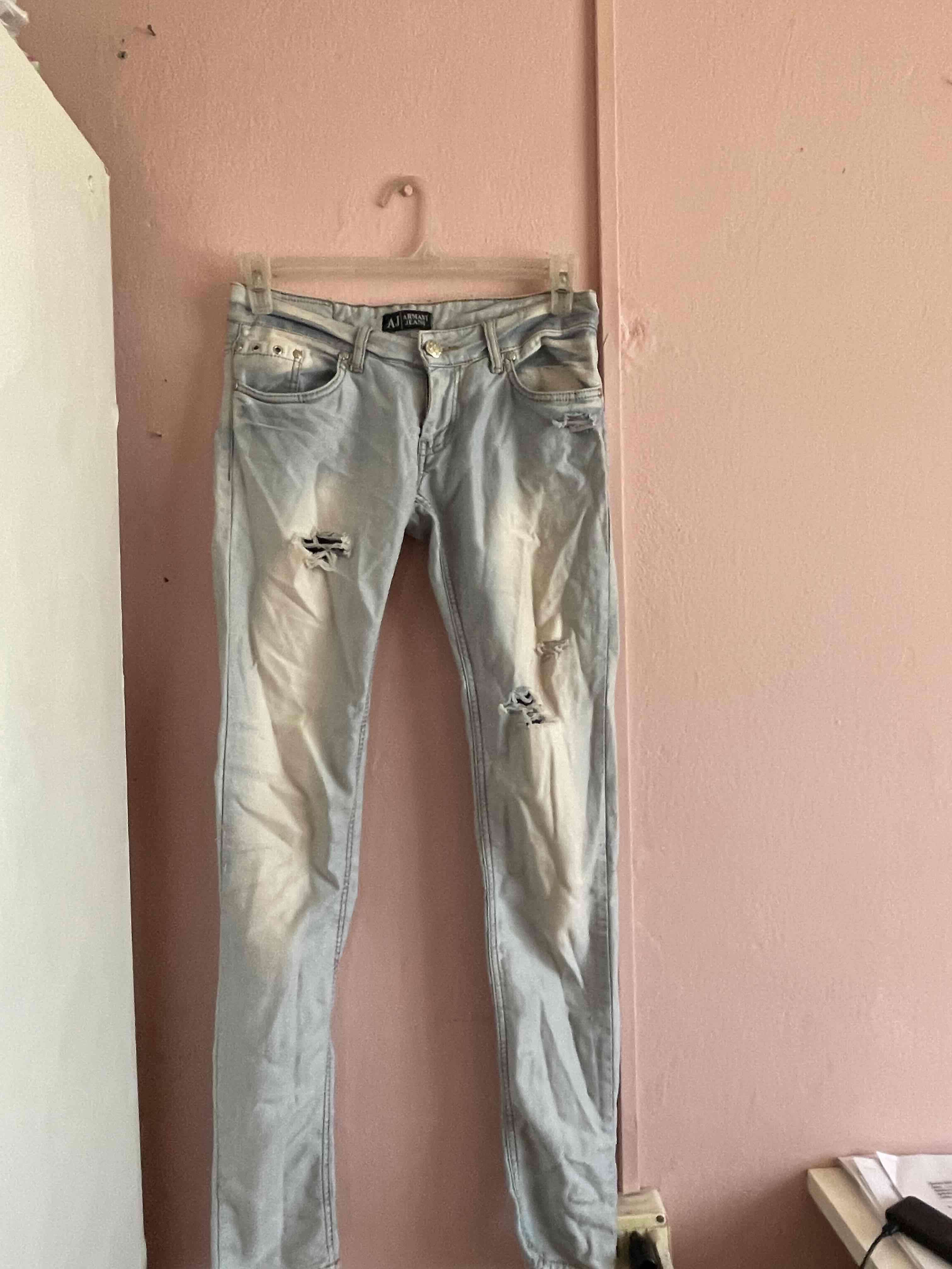 Jeans Armani gris claro - miniatura 4