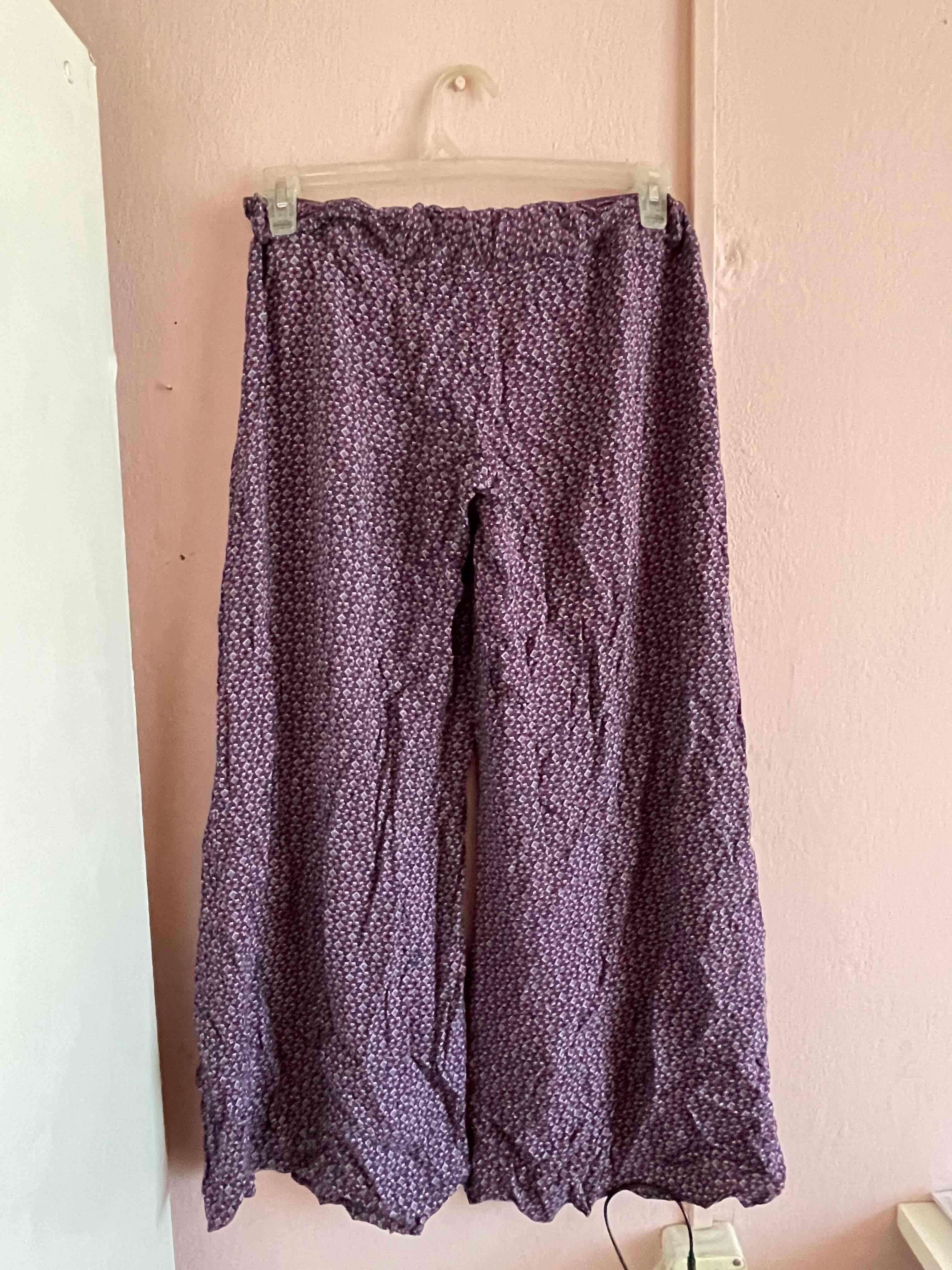 Pantalón palazzo con estampado - miniatura 1
