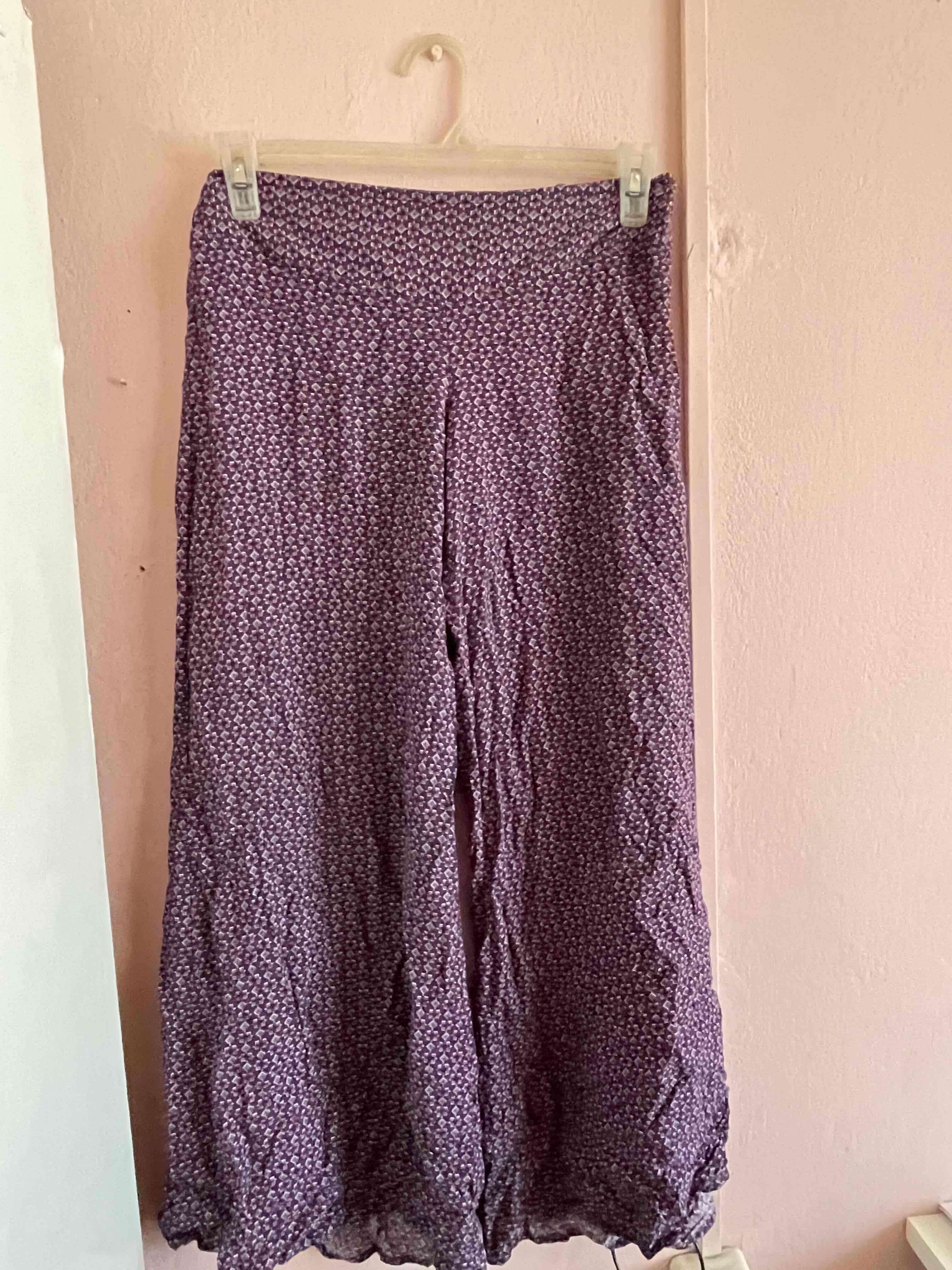 Pantalón palazzo con estampado - miniatura 2