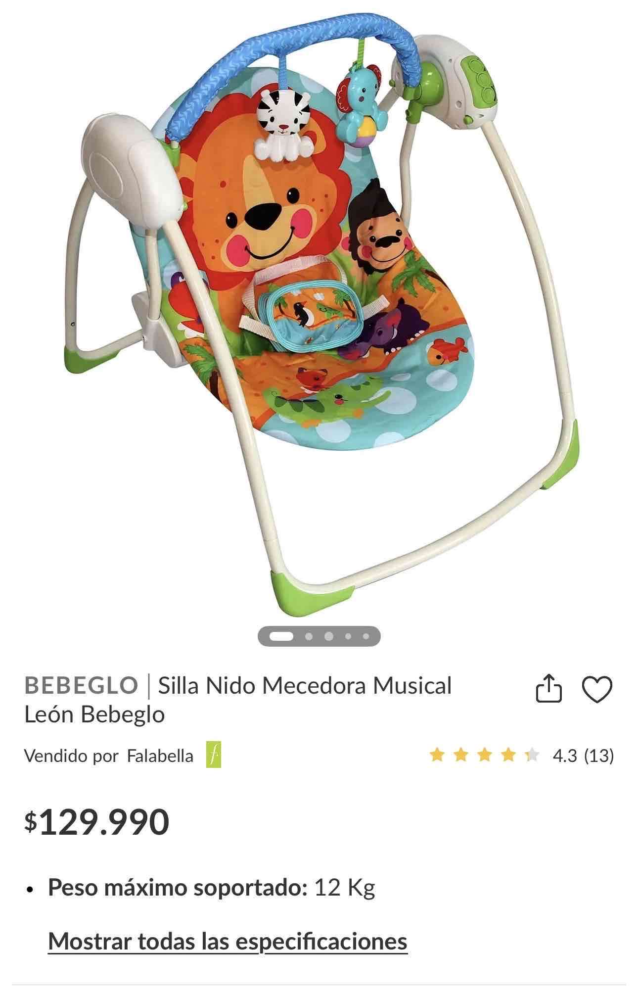 Columpio de bebé con juguetes - miniatura 3