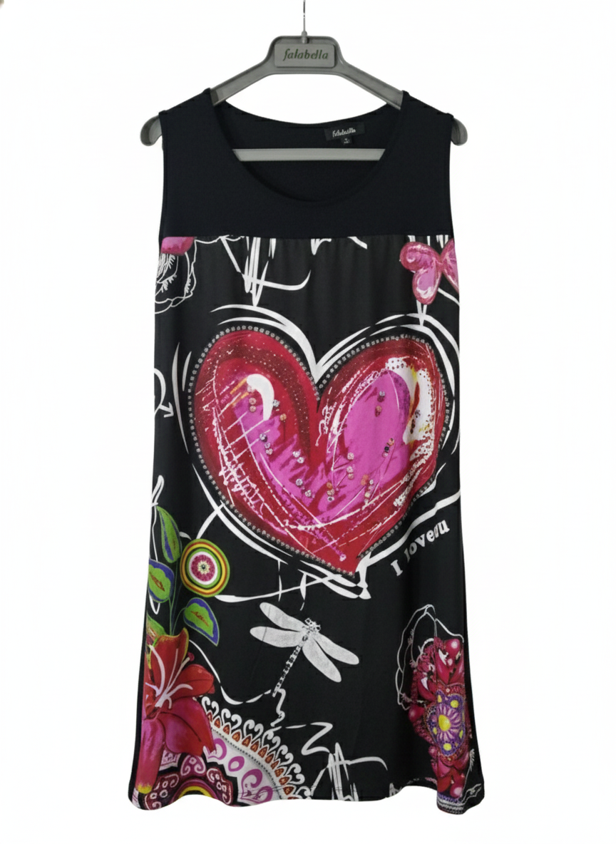 Vestido Pimpinela Negro Talla XL - miniatura 1