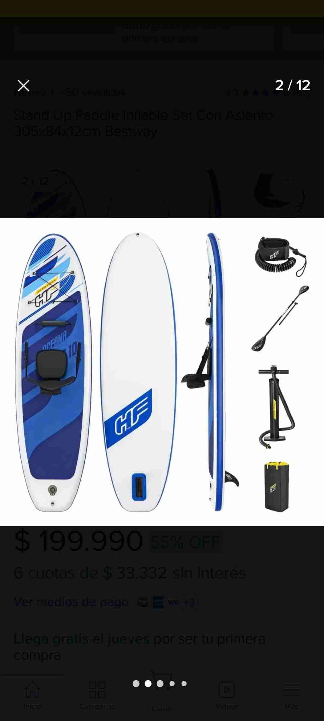 Tabla de paddle surf Oceana - miniatura 3