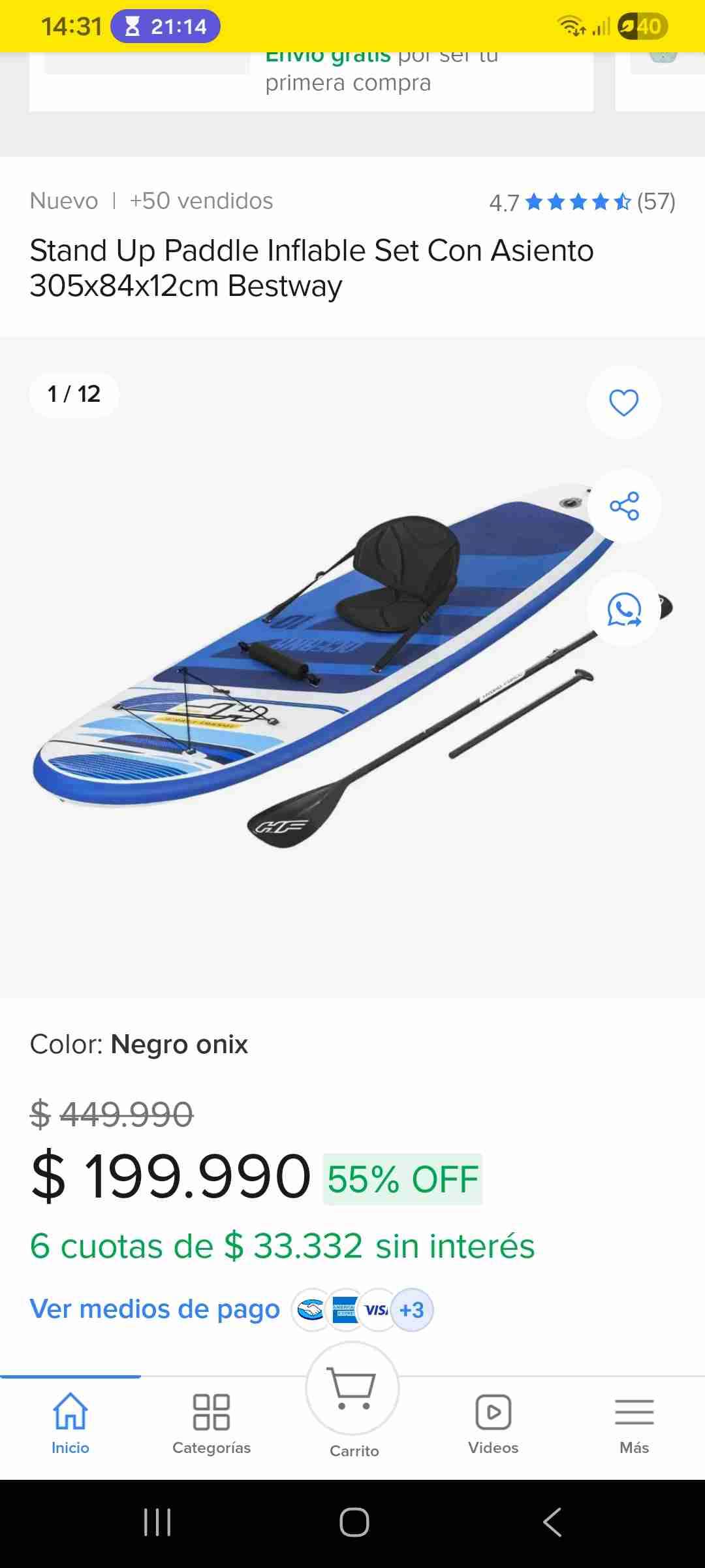 Tabla de paddle surf Oceana - miniatura 4