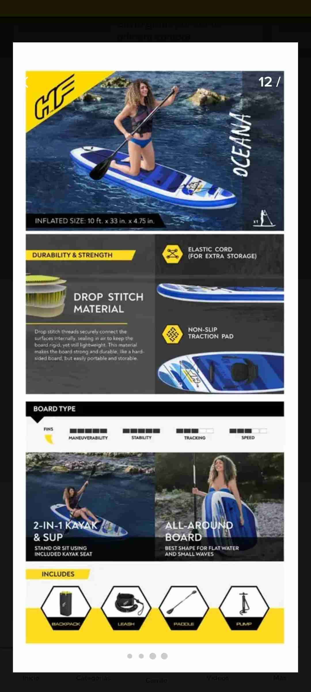 Tabla de paddle surf Oceana - miniatura 5