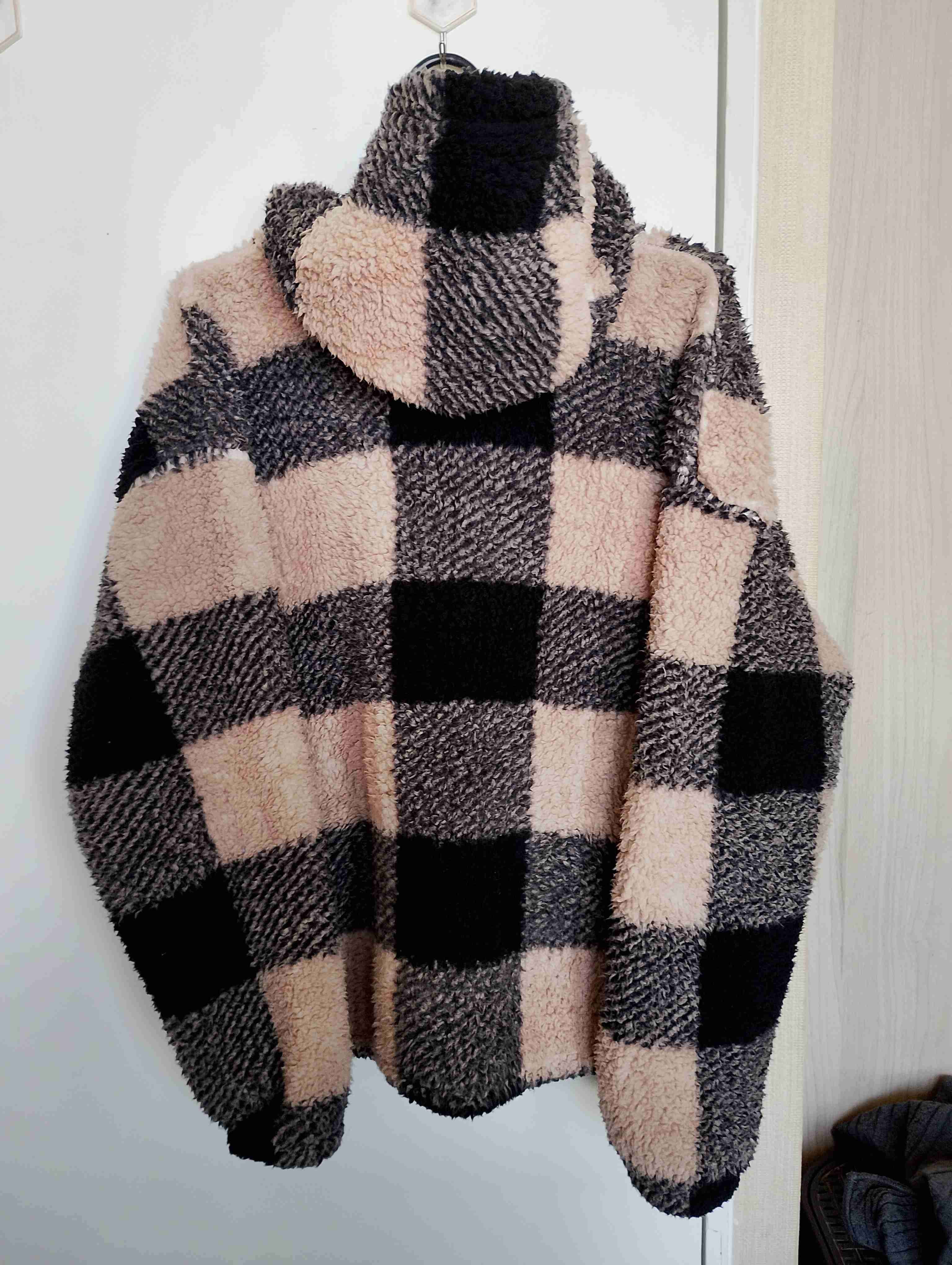 Chaqueta de lana cuadriculada - miniatura 3