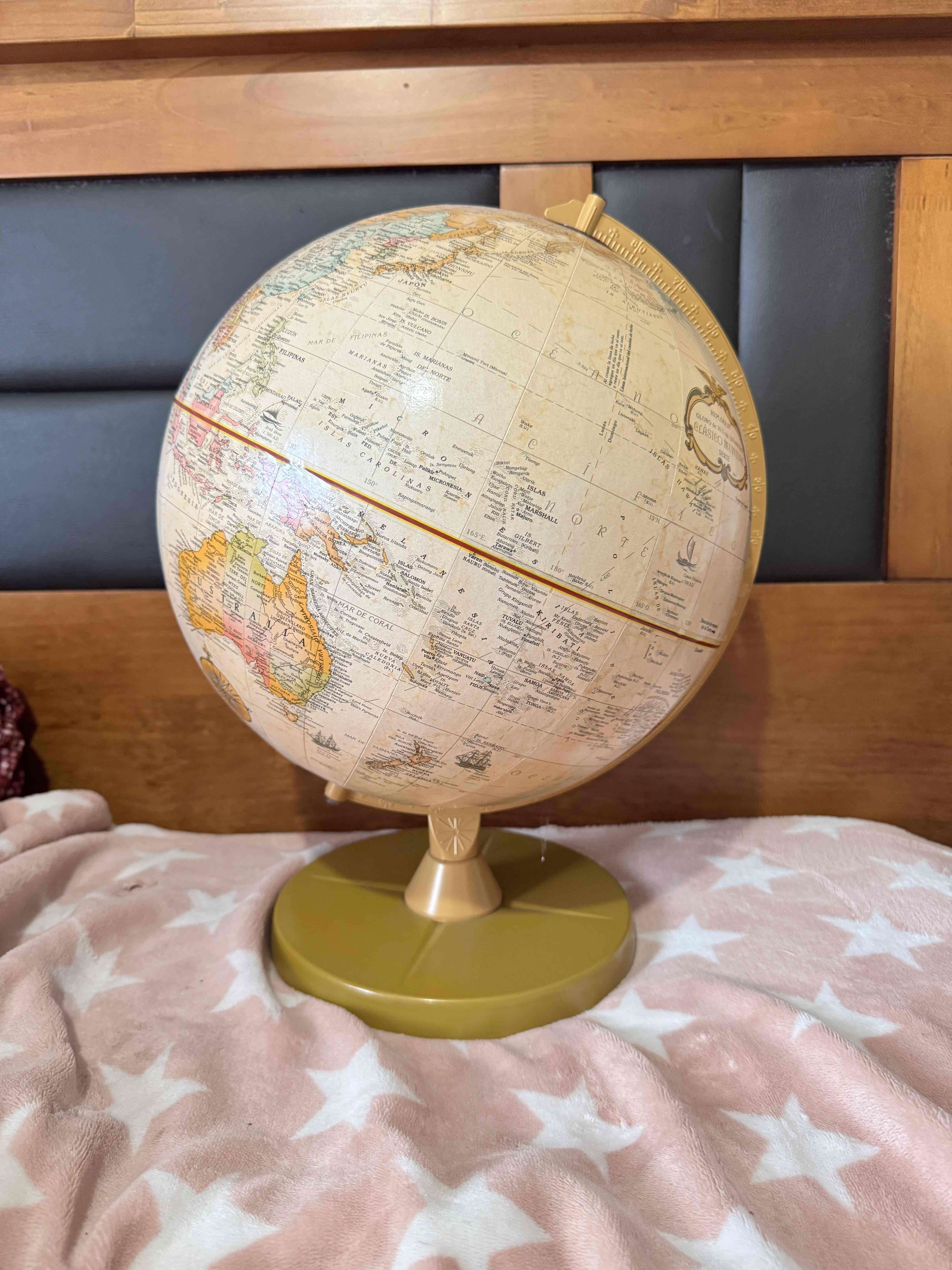 Globo terráqueo vintage 30cm de diámetro - miniatura 4