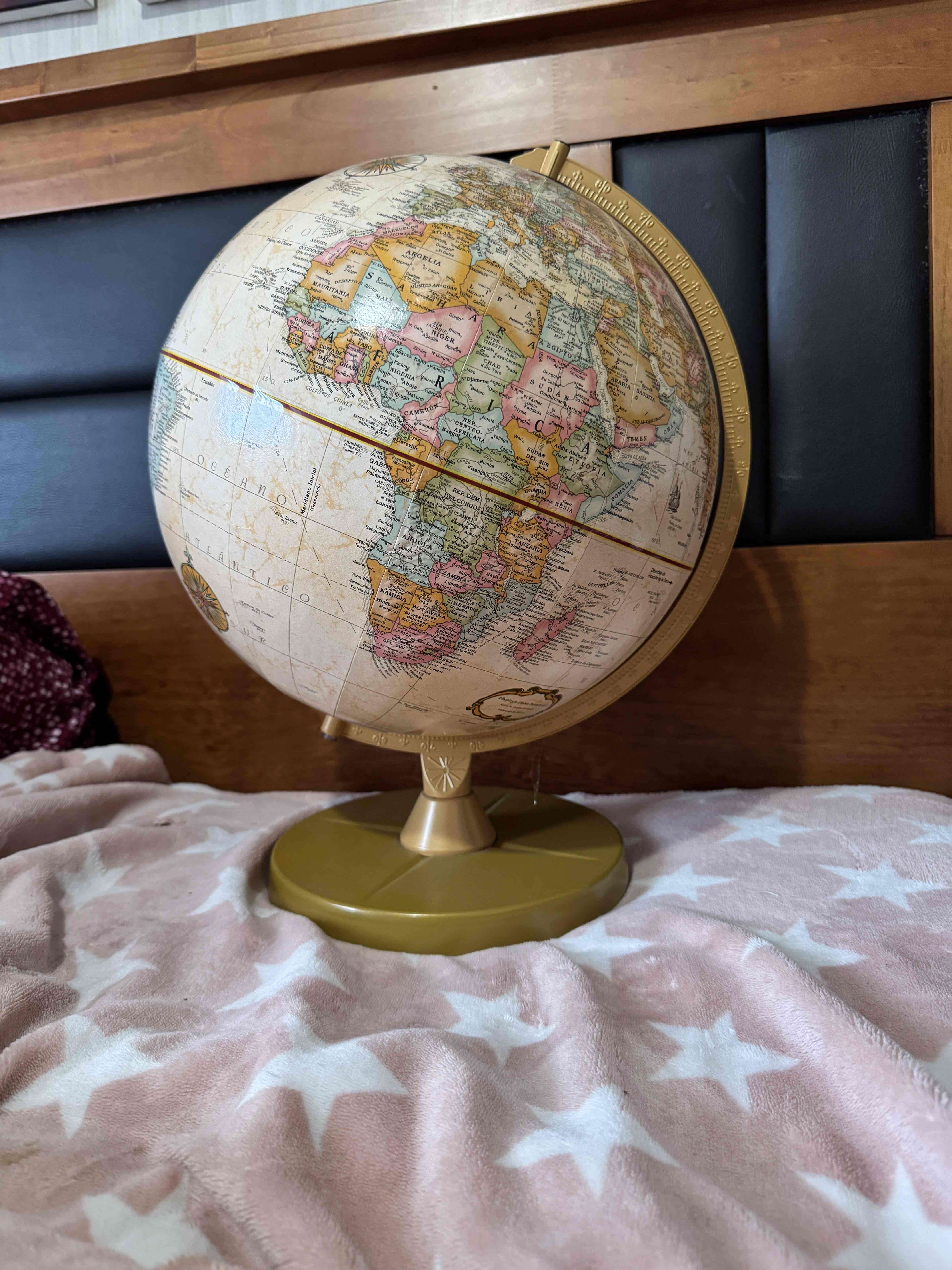 Globo terráqueo vintage 30cm de diámetro - miniatura 5