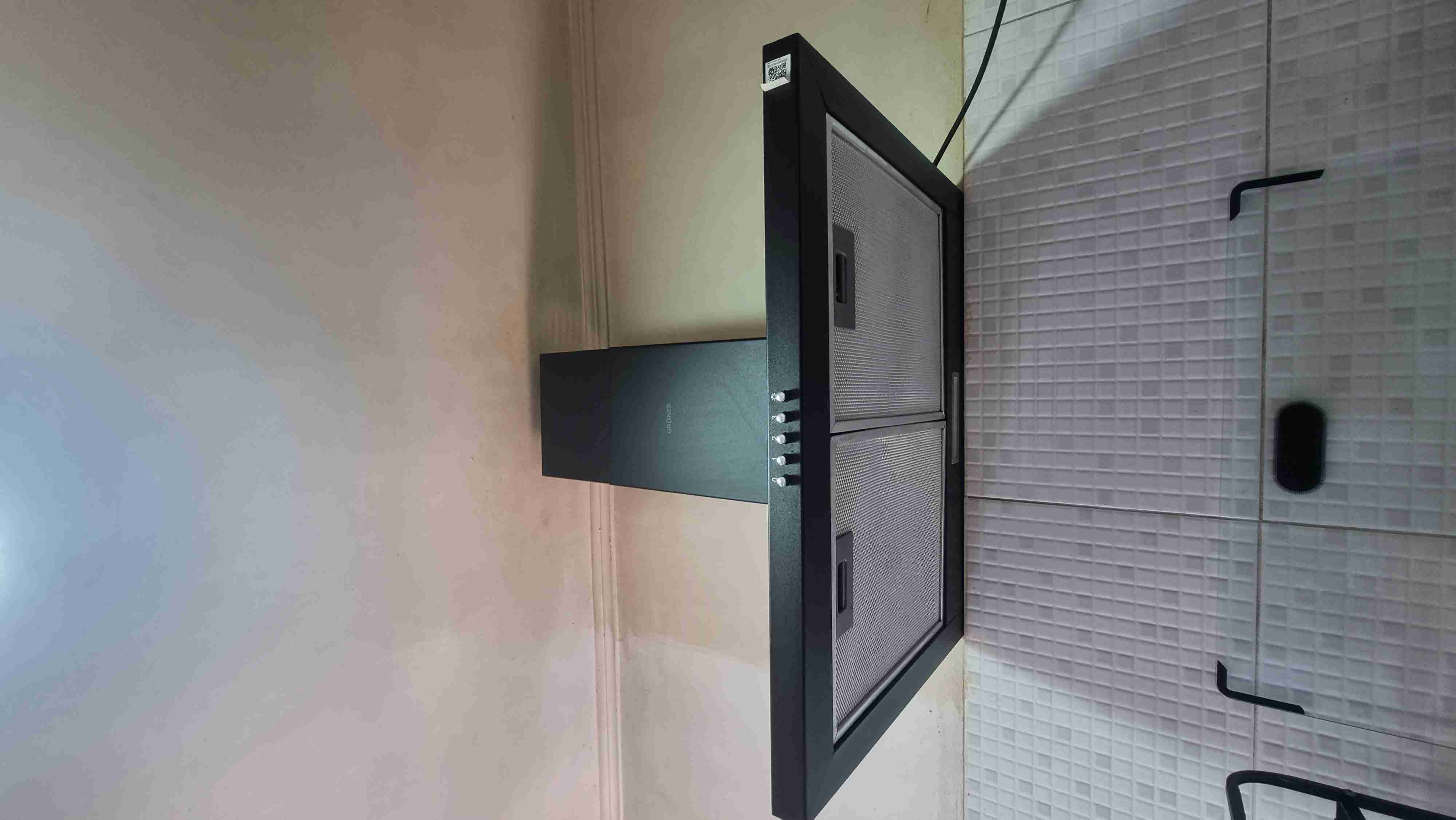 Campana extractora cocina negro - miniatura 1