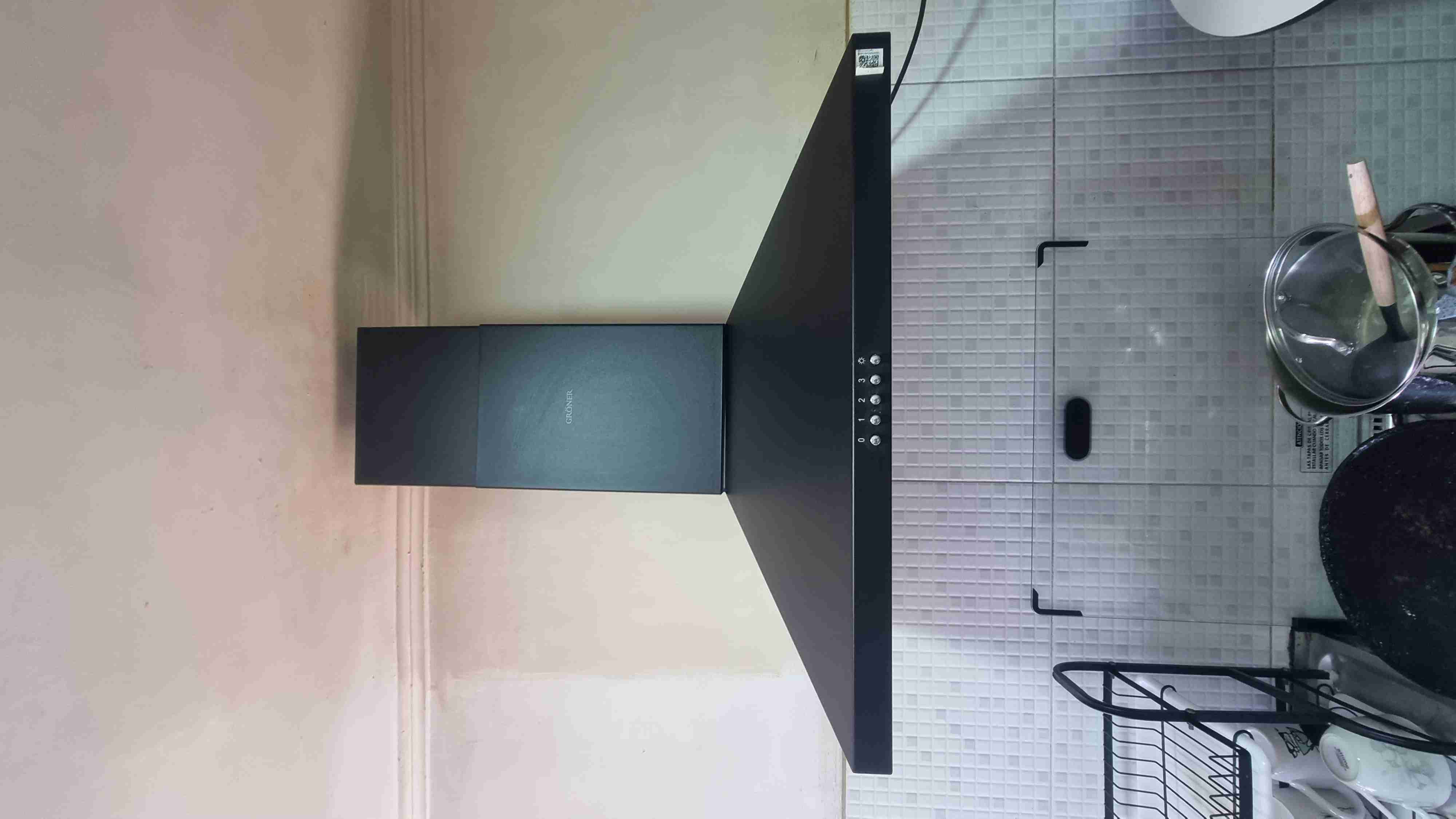 Campana extractora cocina negro - miniatura 3