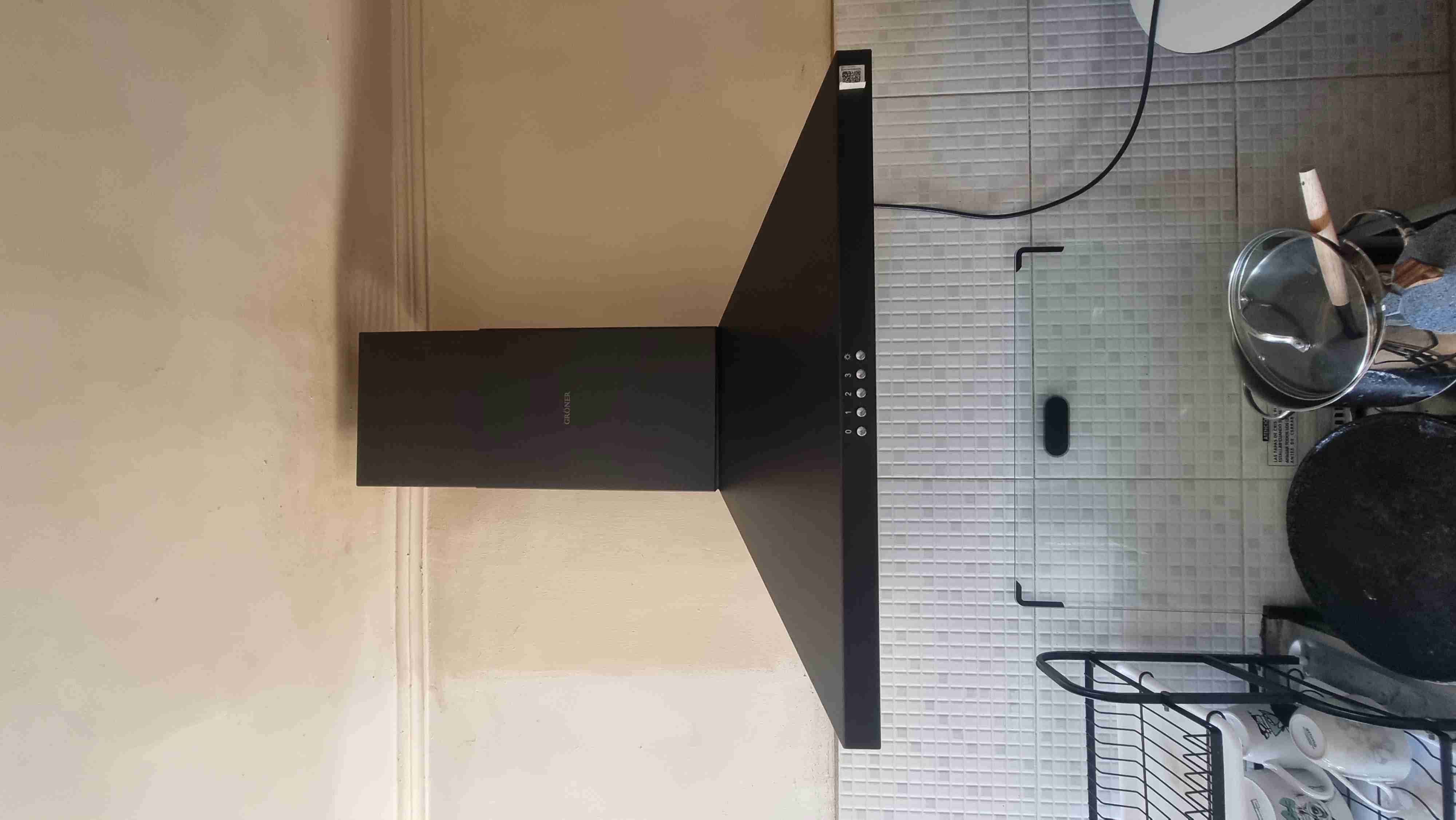 Campana extractora cocina negro - miniatura 4