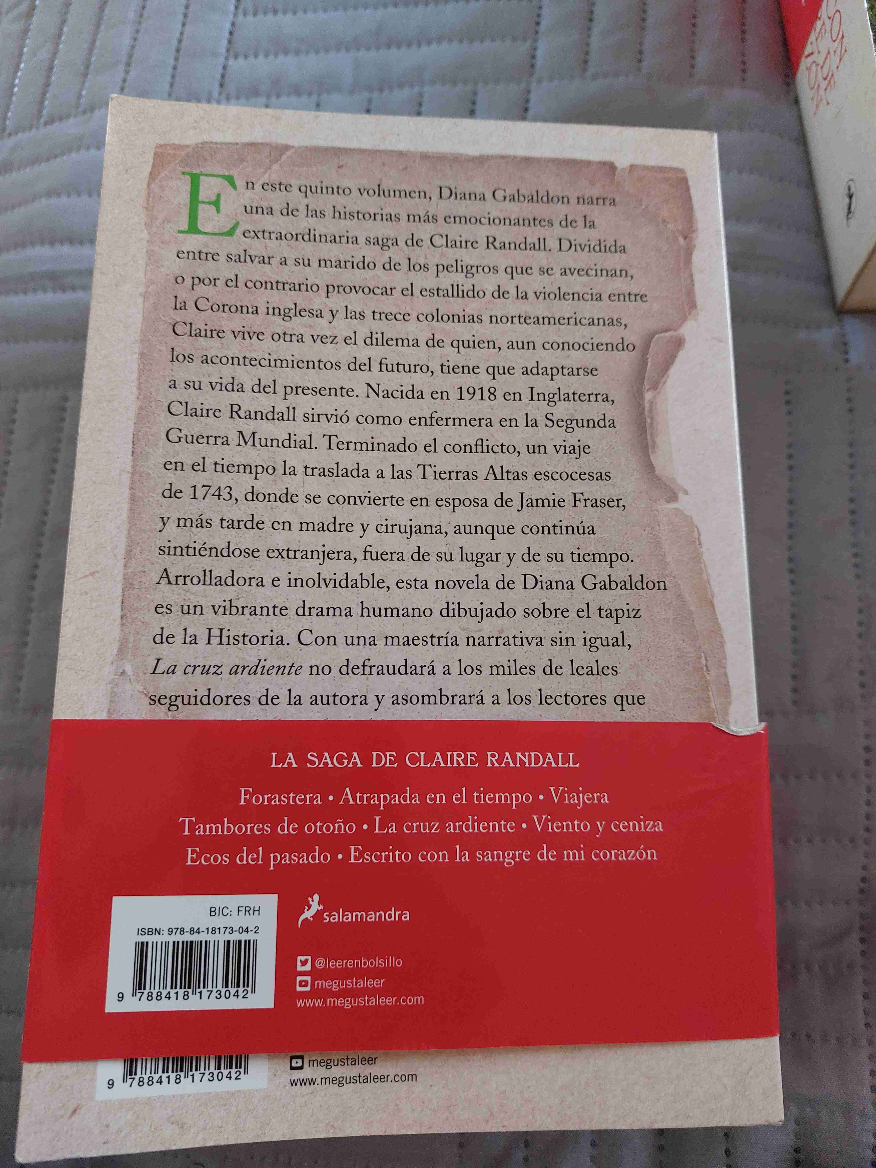 Libro La Cruz Ardiente - Gabaldon - miniatura 2