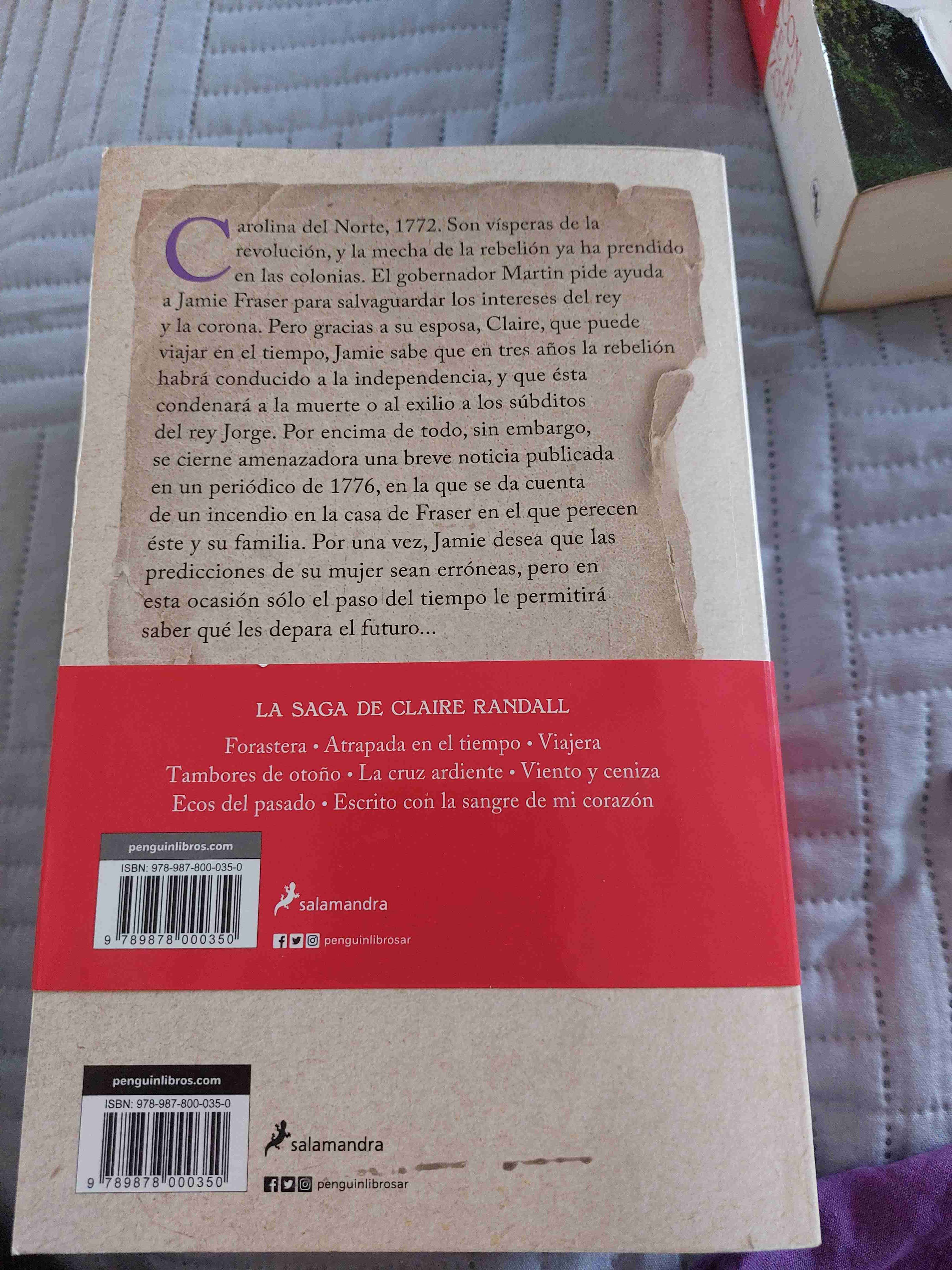 Libro 'Viento y Ceniza' de Diana Gabaldon - miniatura 2