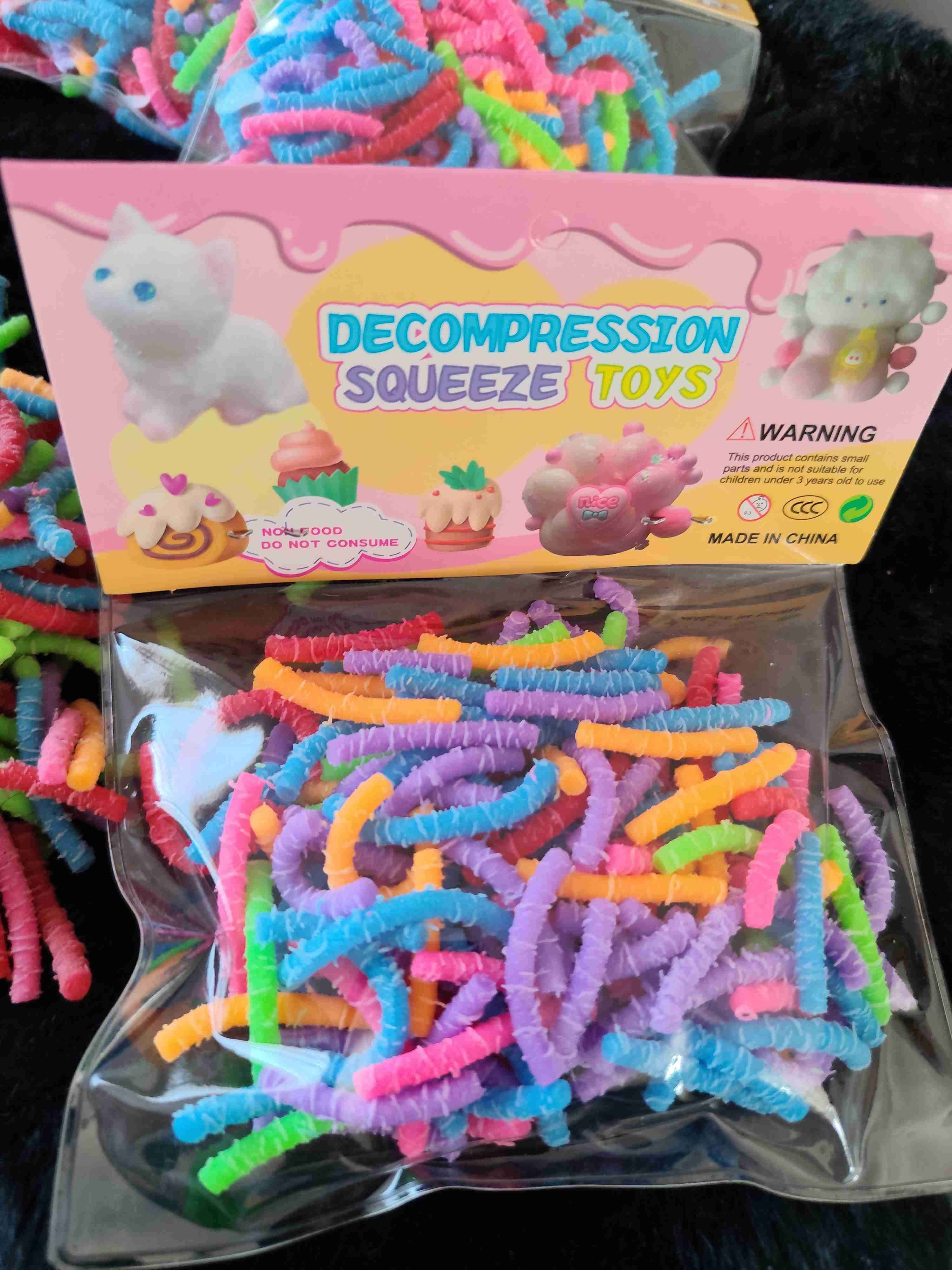 Squeeze toys gusanos de silicona SENSORIAL - miniatura 3