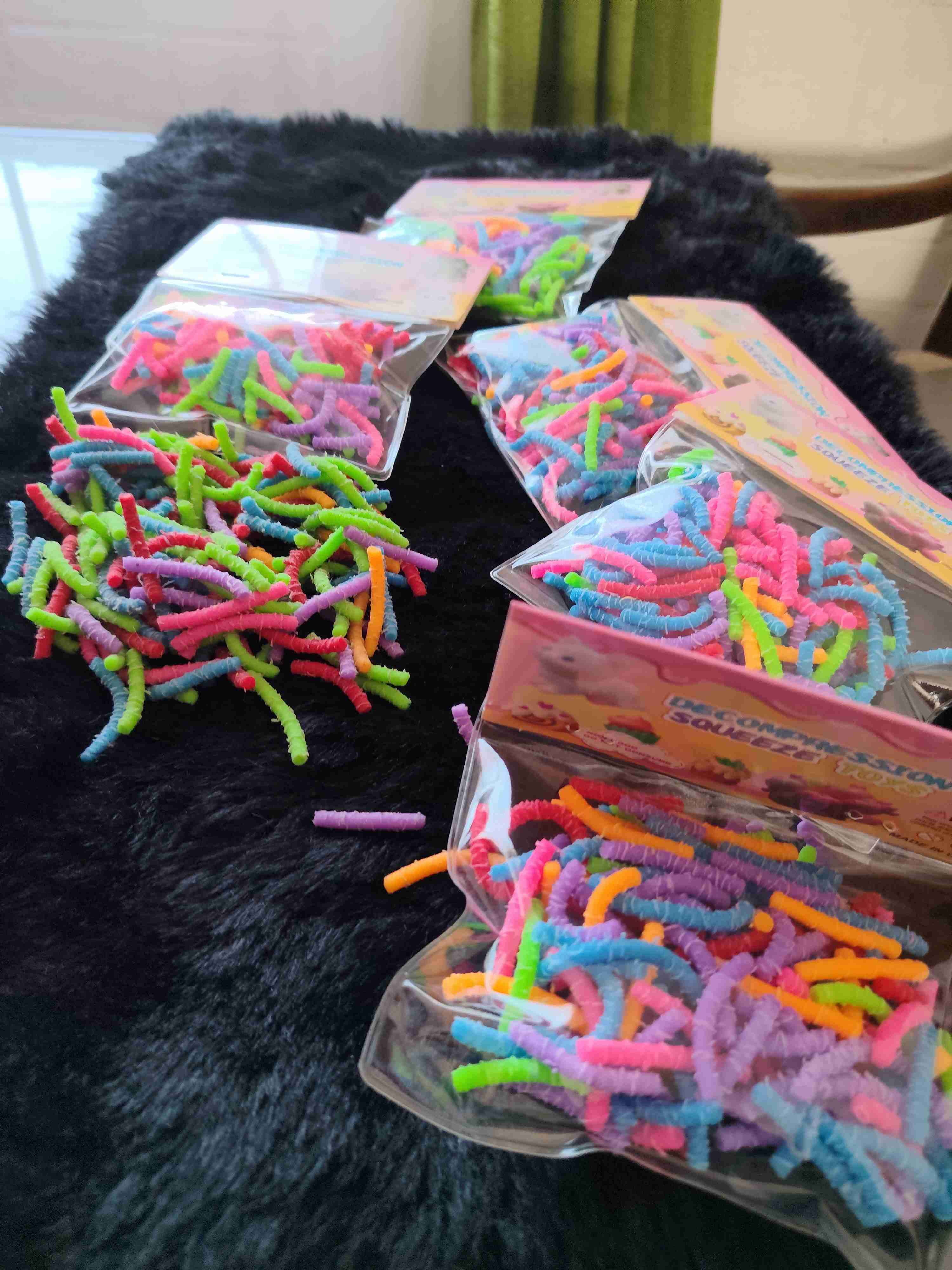 Squeeze toys gusanos de silicona SENSORIAL - miniatura 6