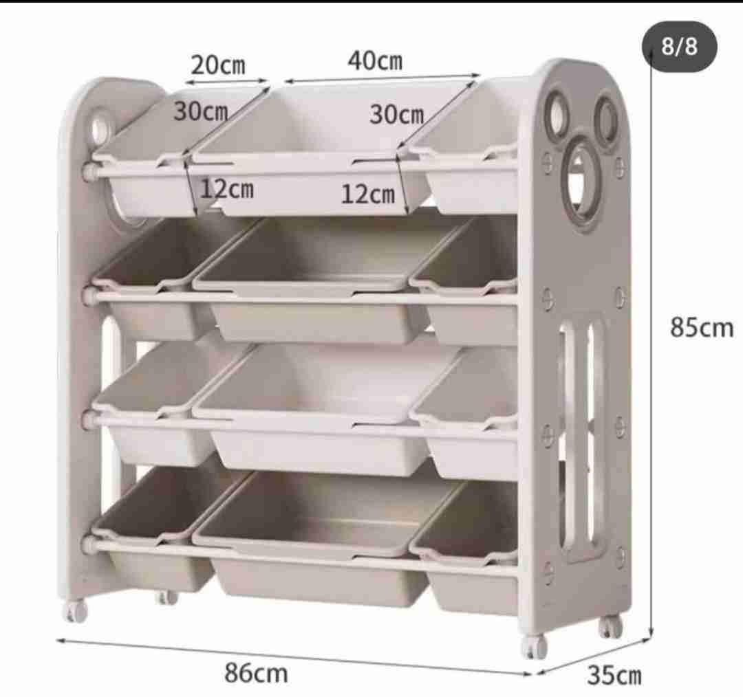 Estantería organizadora infantil blanca - miniatura 2