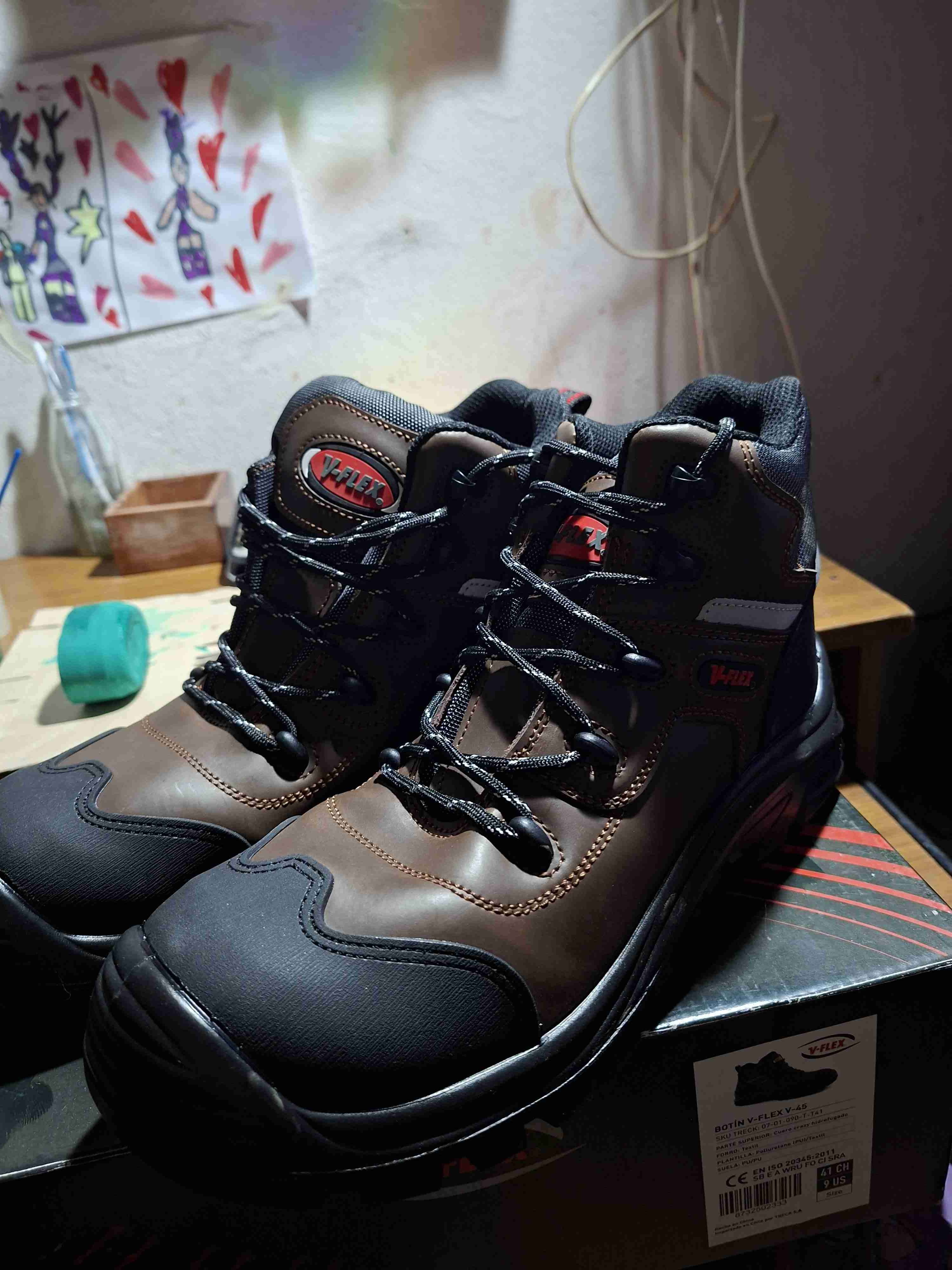 Botas de seguridad V-Flex marrones - miniatura 1