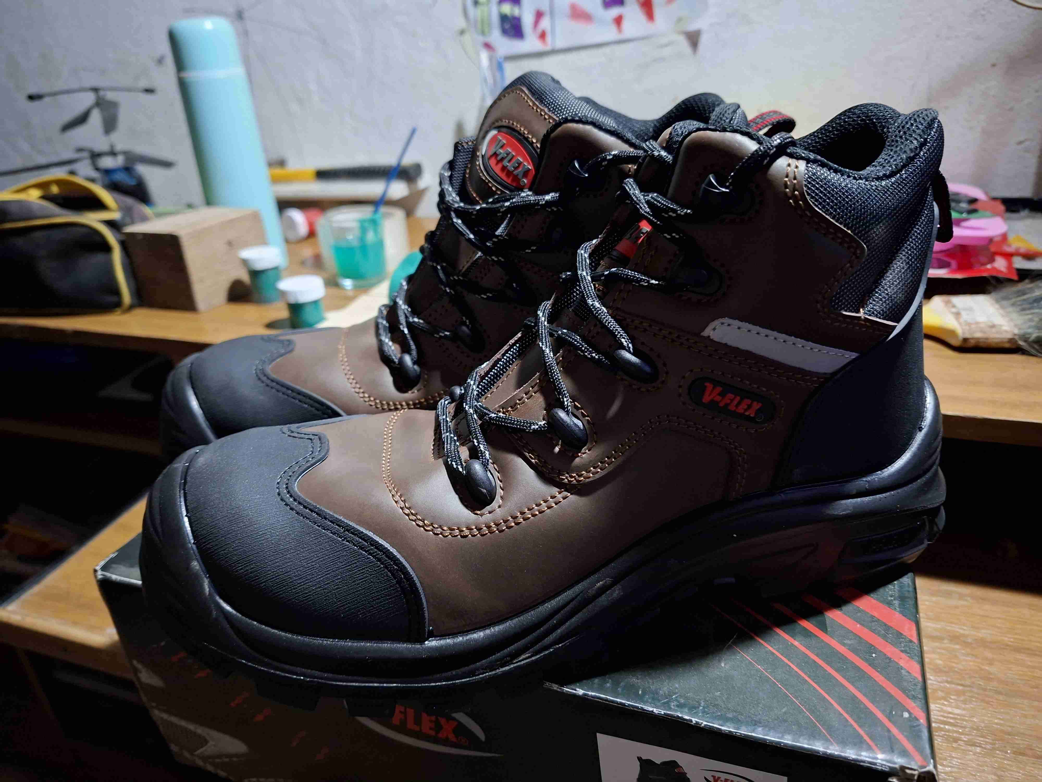 Botas de seguridad V-Flex marrones - miniatura 2