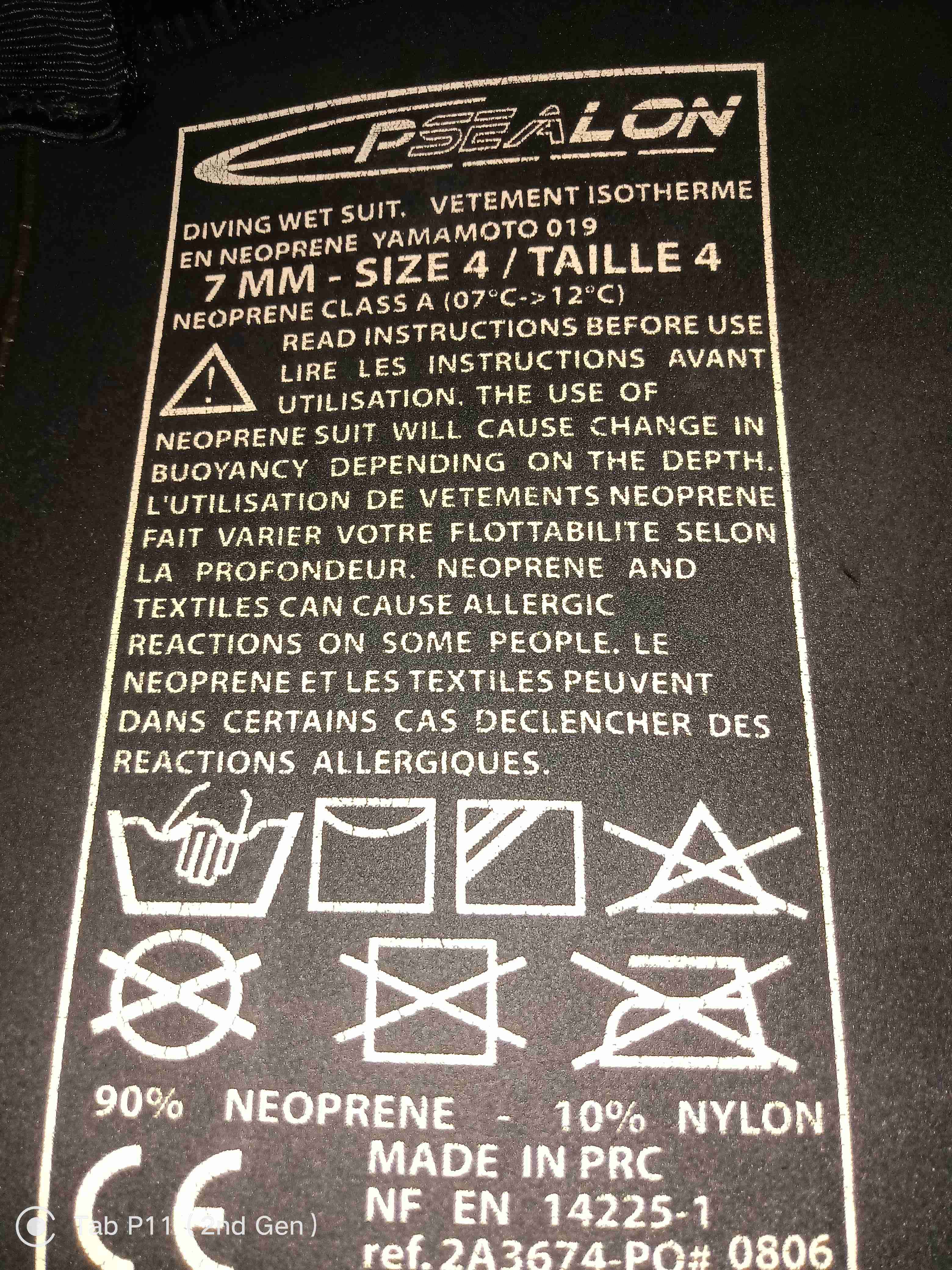 Traje de buceo camuflado Sealon - miniatura 4