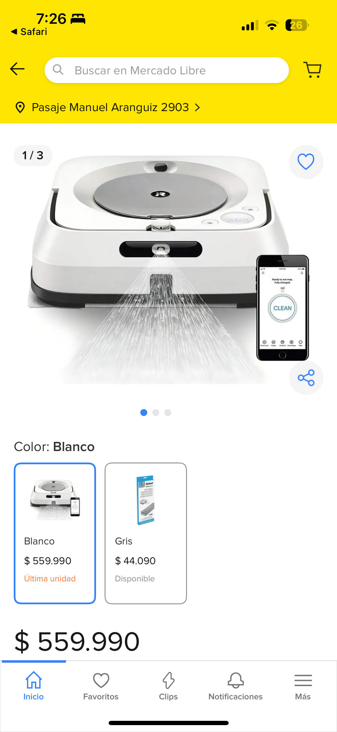 Robot aspiradora iRobot blanco - miniatura 1