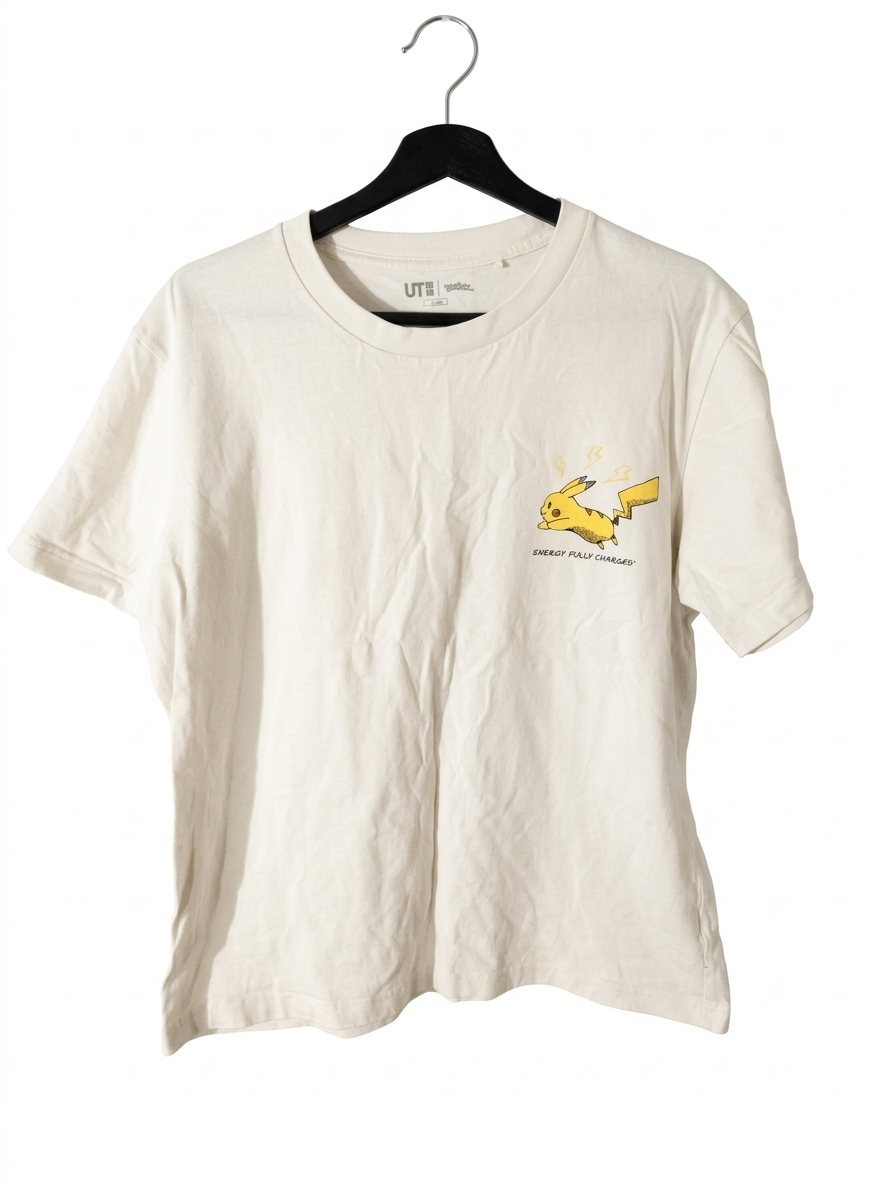 Polera Uniqlo UT Pokémon Pikachu Talla L - miniatura 1