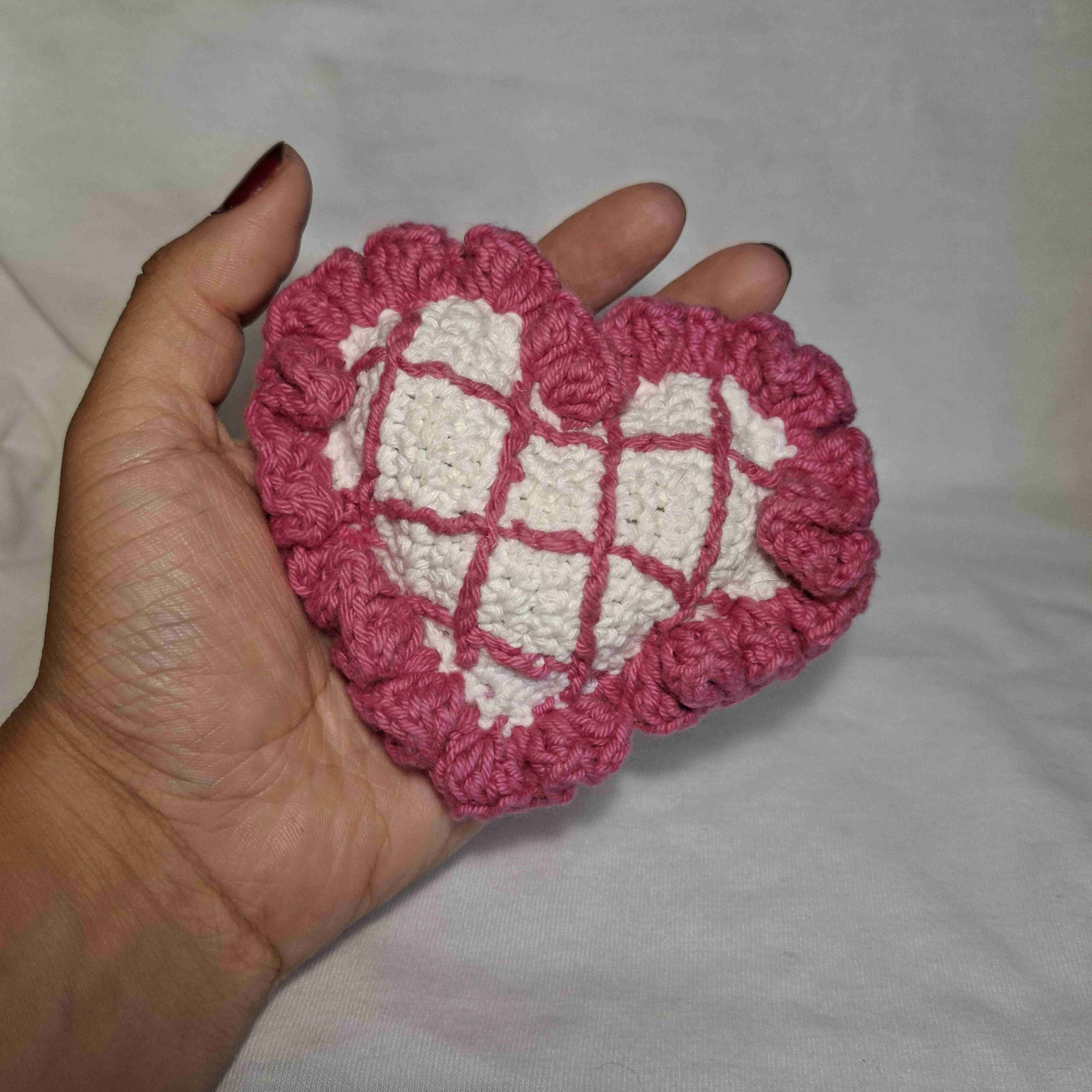 Adorno colgante tejido rosa - miniatura 2