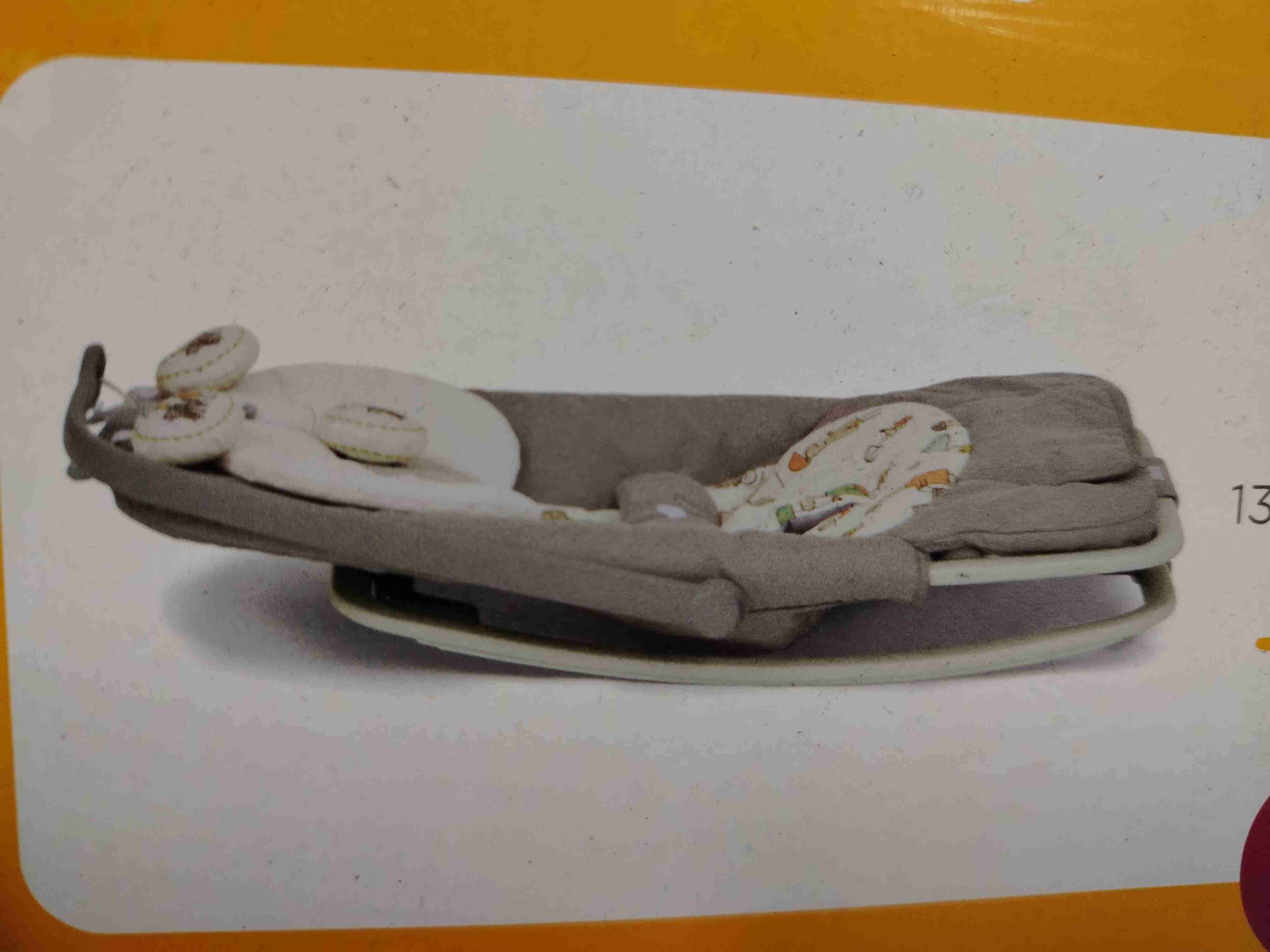 Silla mecedora para bebés gris - miniatura 3