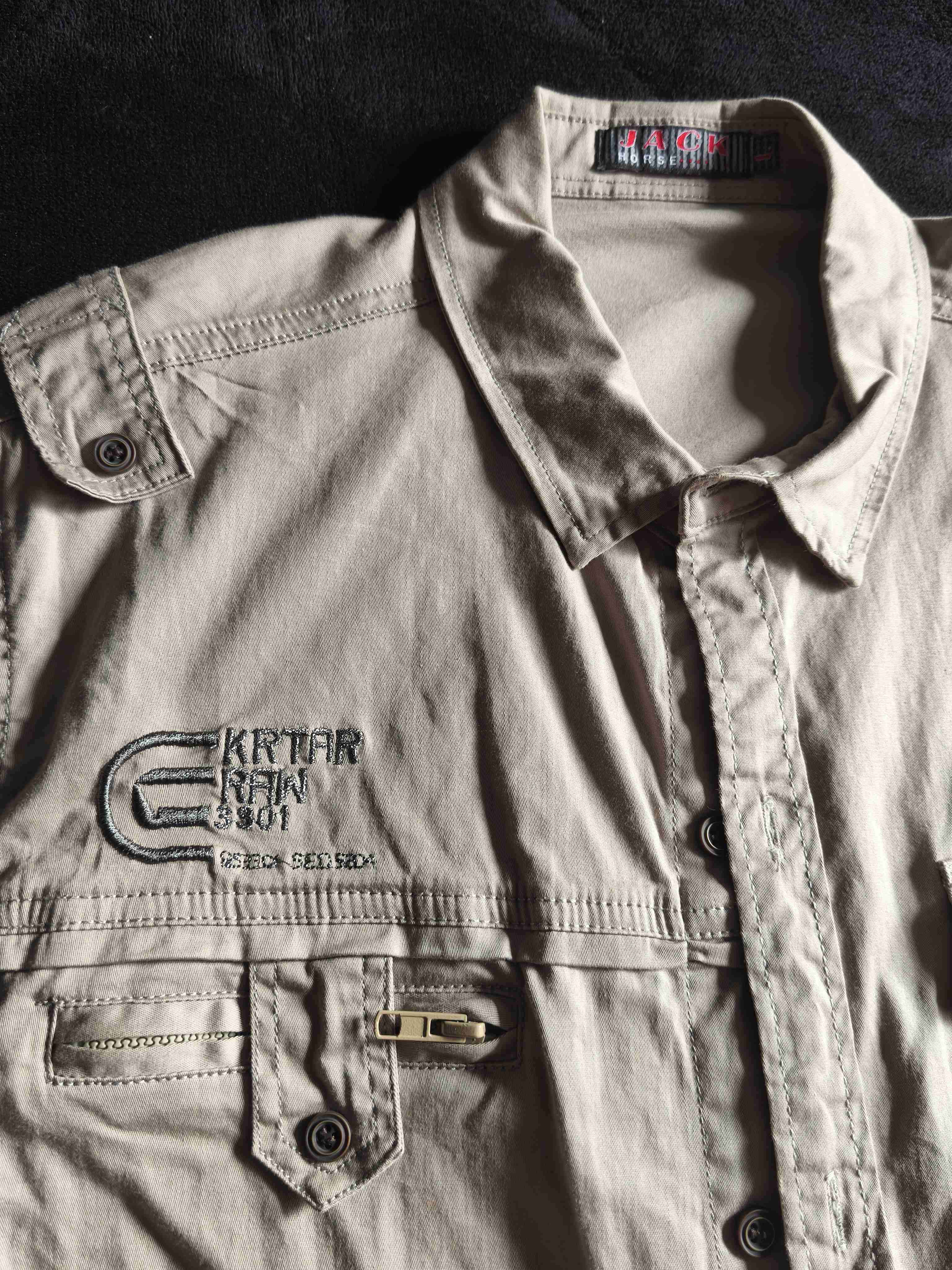 Camisa beige estilo casual M - miniatura 2