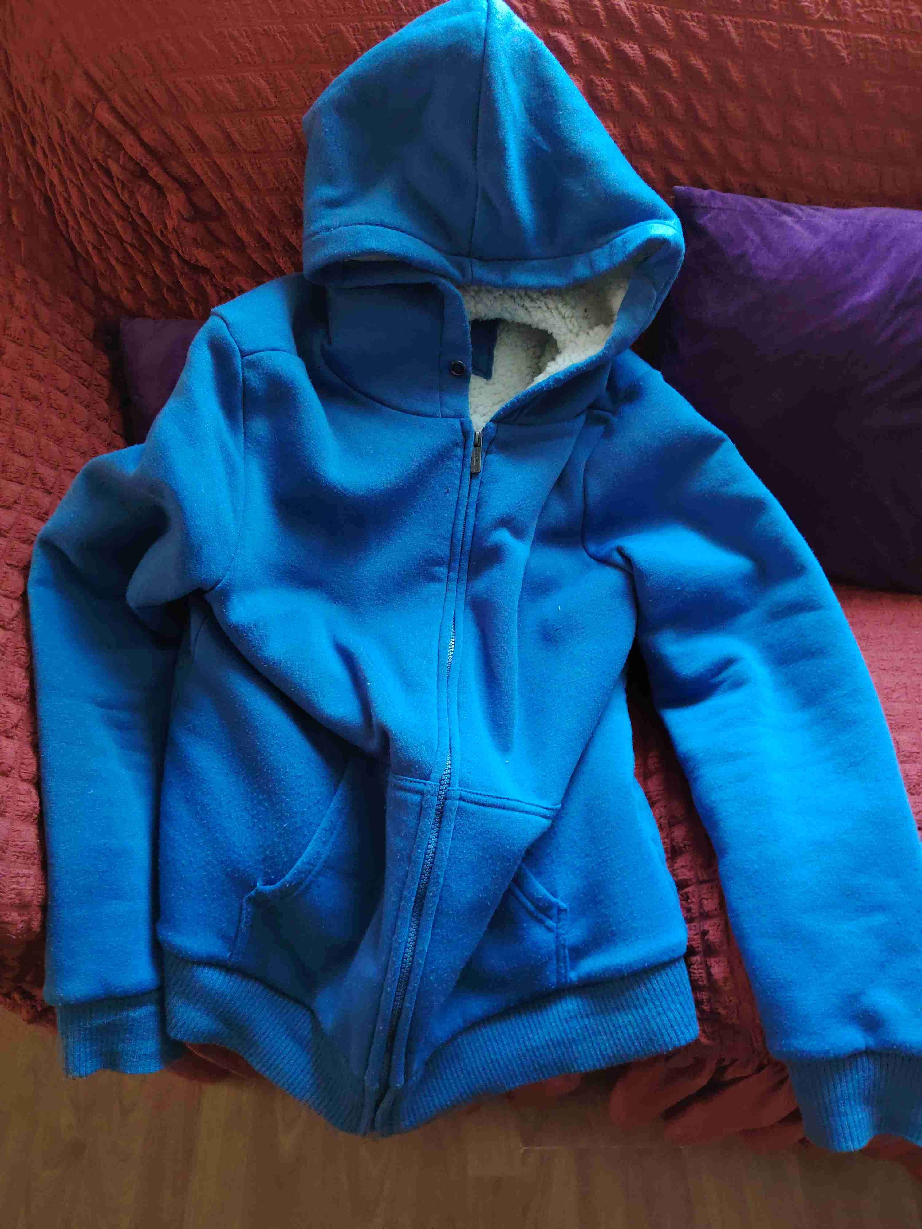 Polerón azul con capucha talla L - miniatura 1