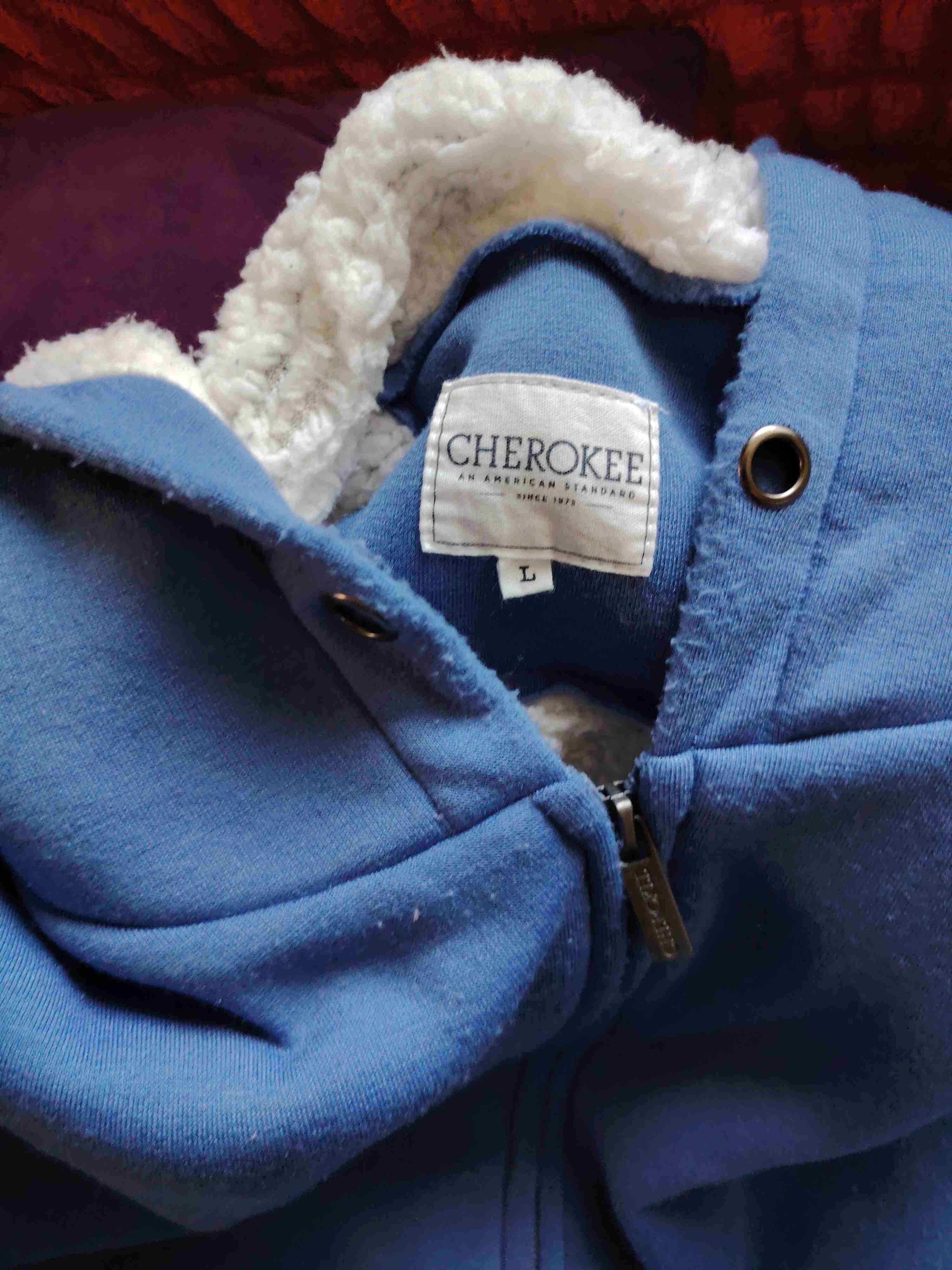 Polerón azul con capucha talla L - miniatura 2