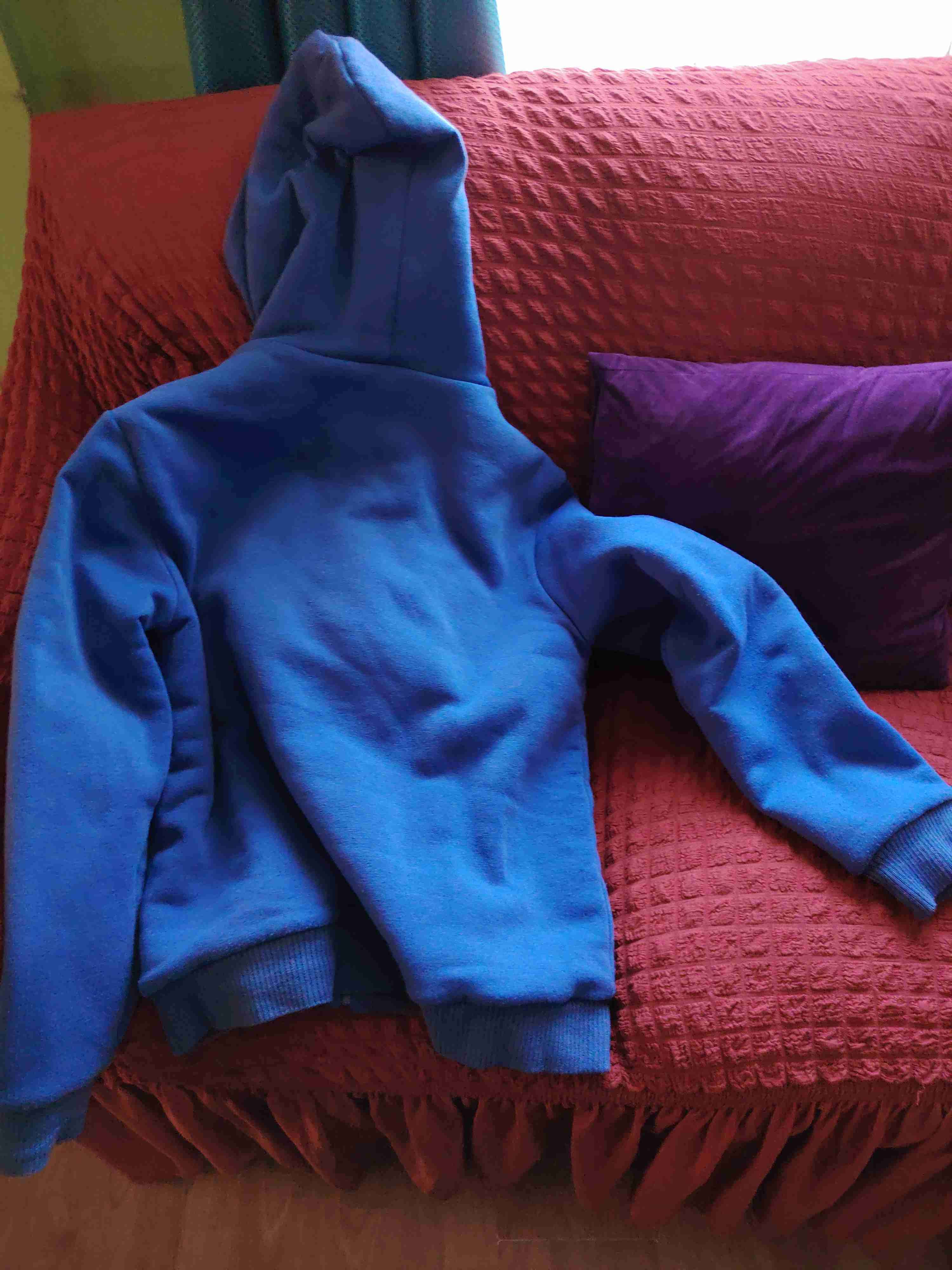 Polerón azul con capucha talla L - miniatura 3