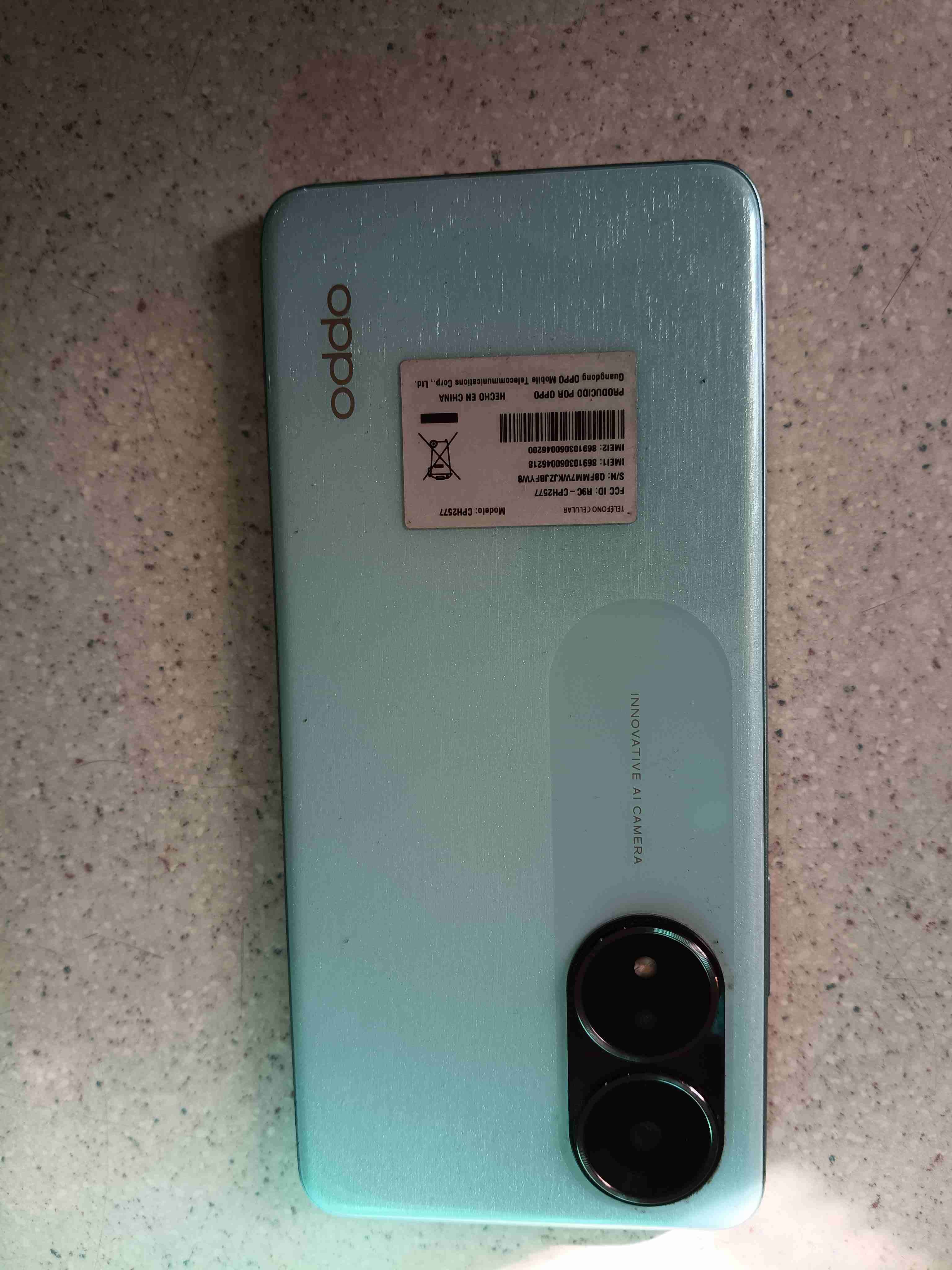 Smartphone OPPO a58  azul brillante - miniatura 5