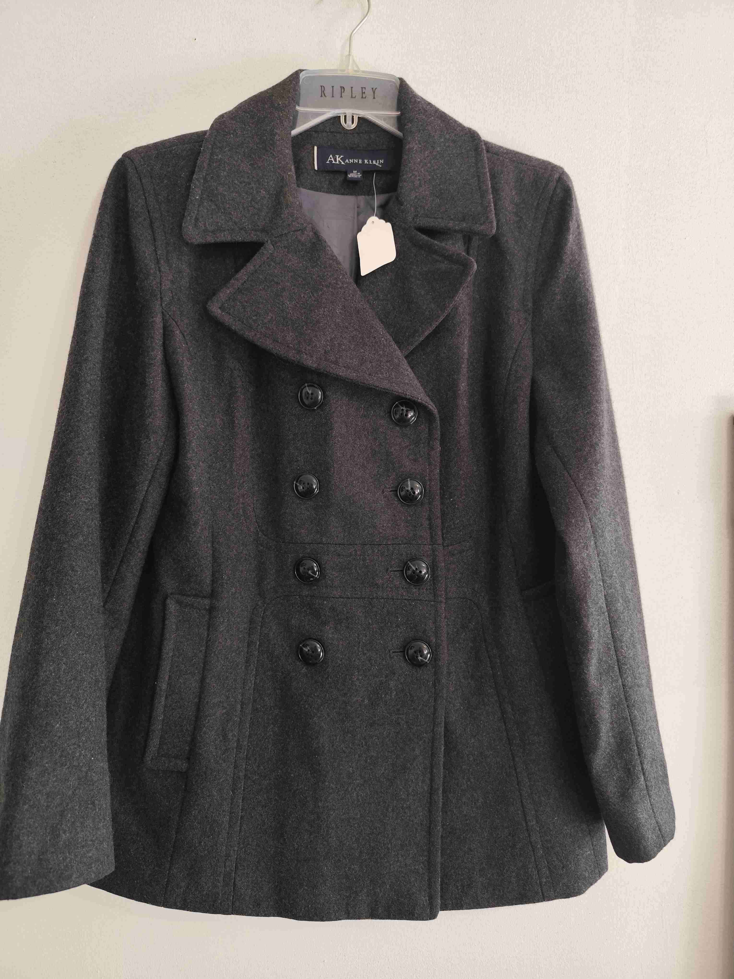 Abrigo gris doble botonadura Anne Klein - miniatura 1