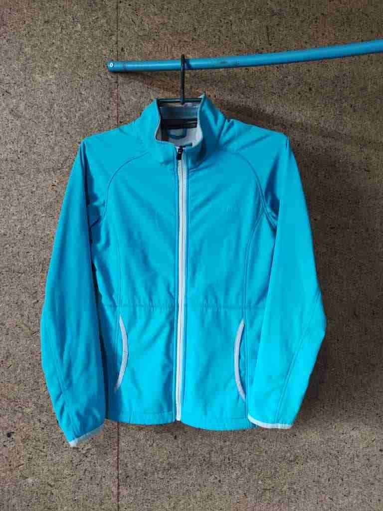 Abrigo acolchado turquesa con capucha - miniatura 3