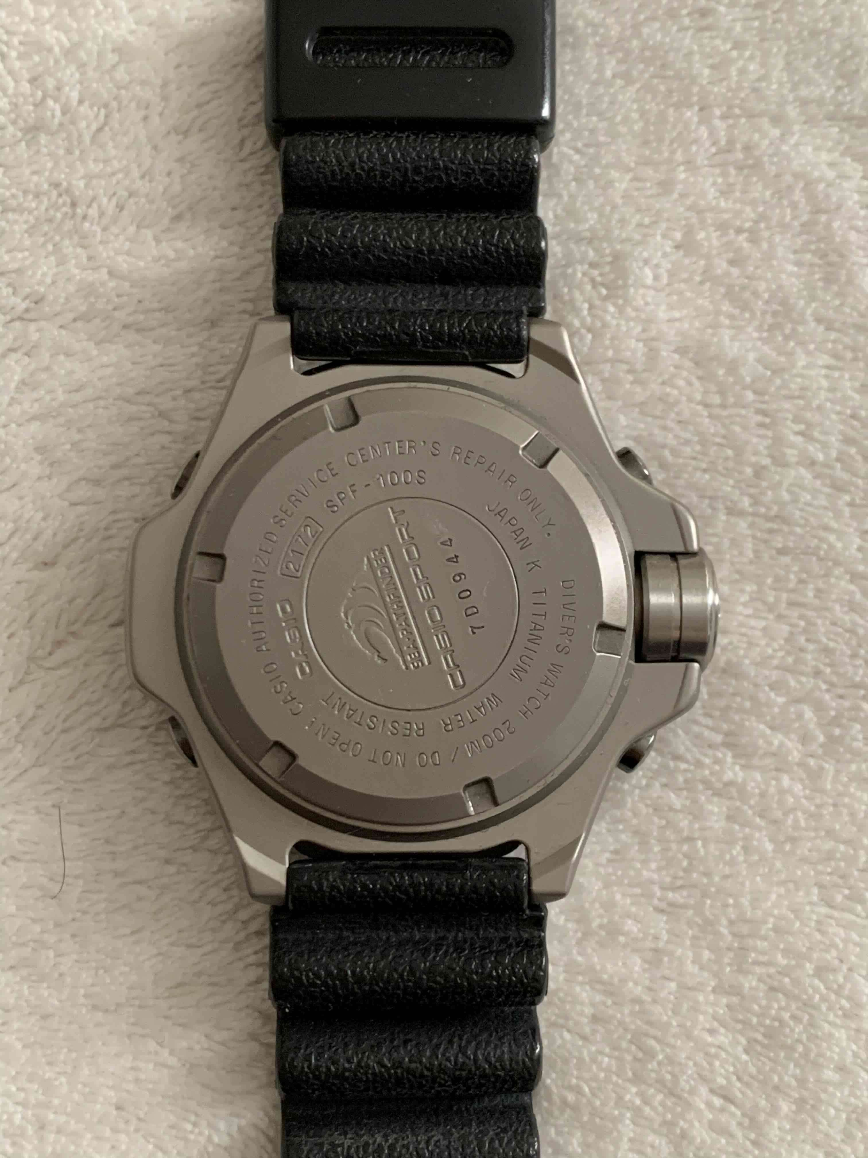 Reloj Casio SPF-100S  tiatnum para buceo - miniatura 2