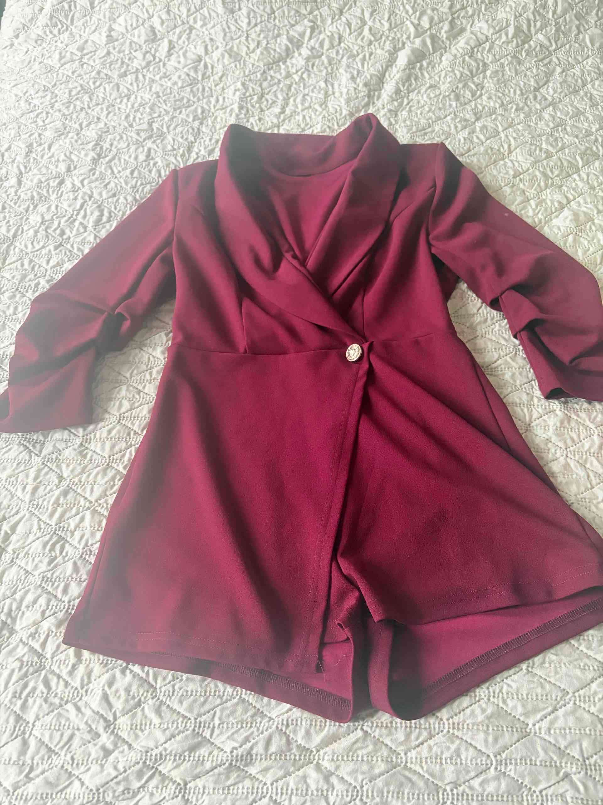 Enterito burdeos elegante mujer - miniatura 2