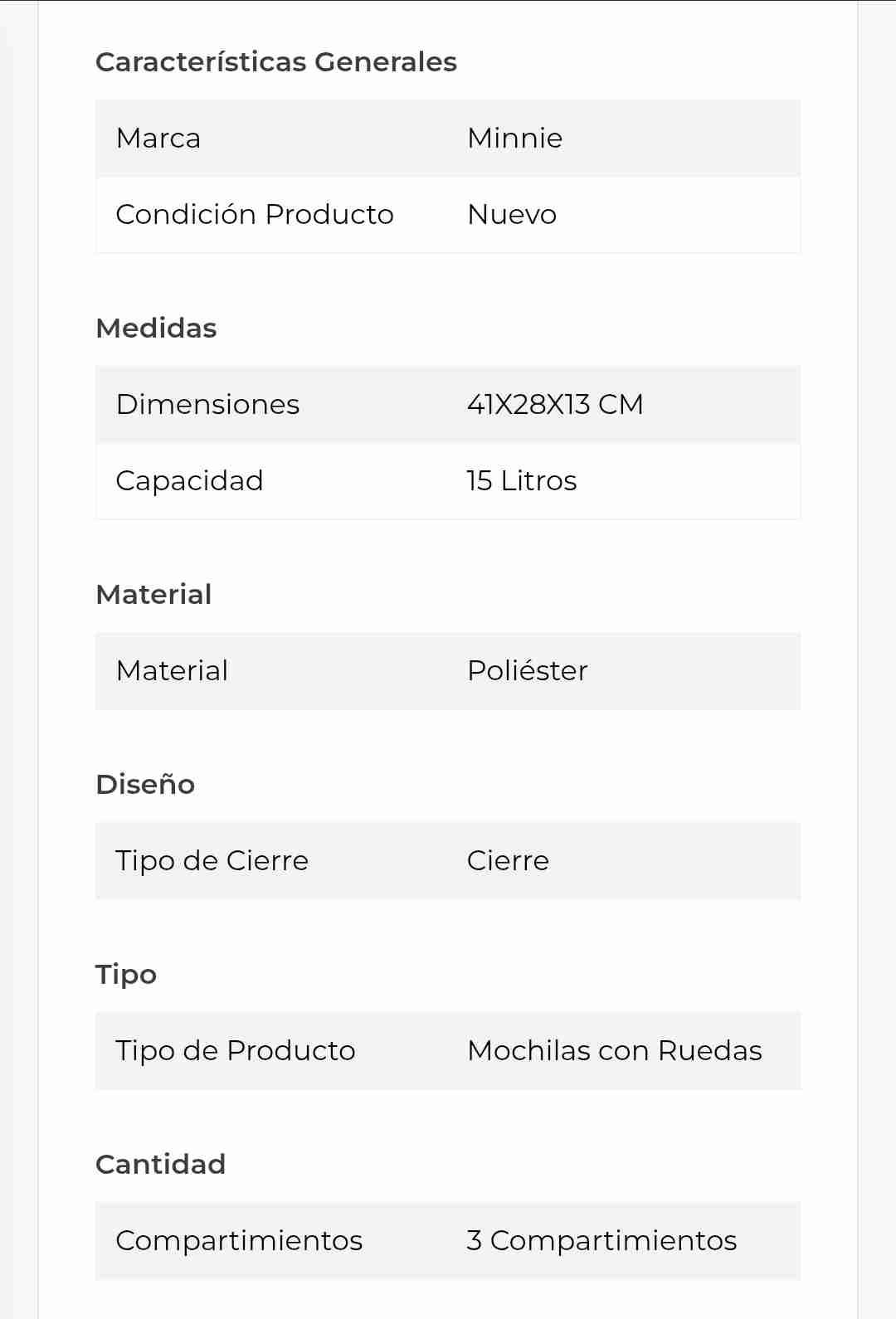 Mochila infantil Minnie Mouse - miniatura 4