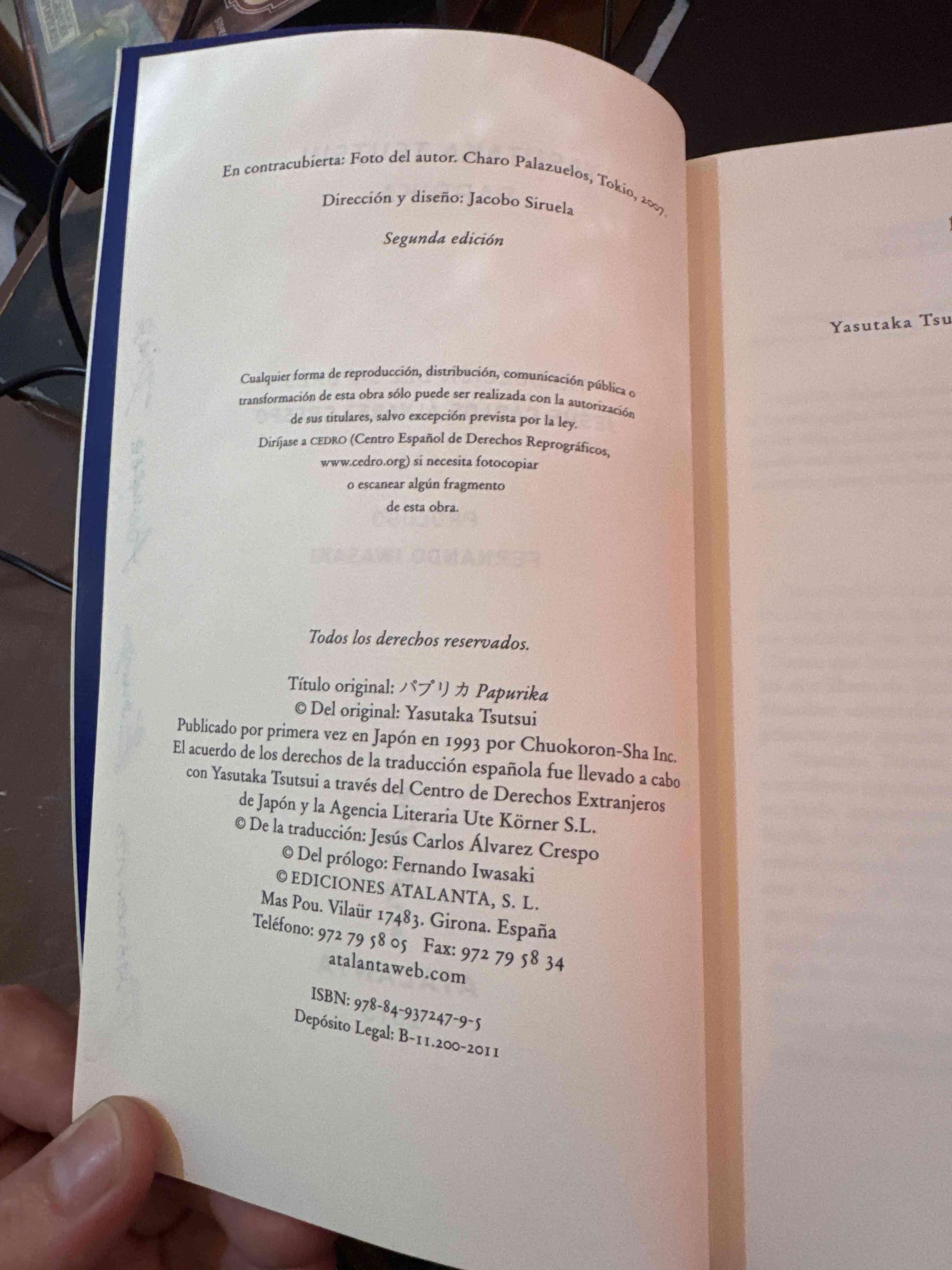 Libro 'Paprika' de Yasutaka Tsutsui - miniatura 6