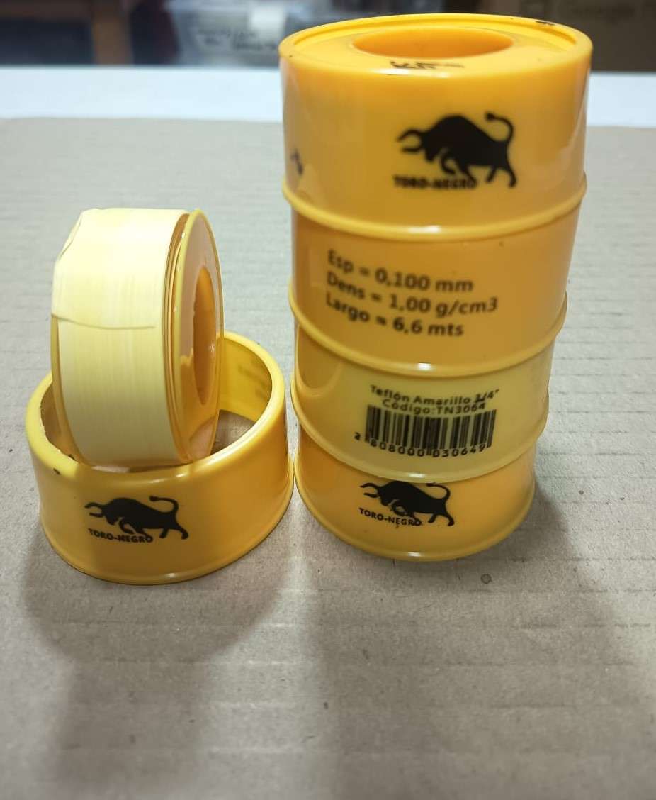Pack 5 Cintas Teflón Amarillo para Gas 3/4" - miniatura 2