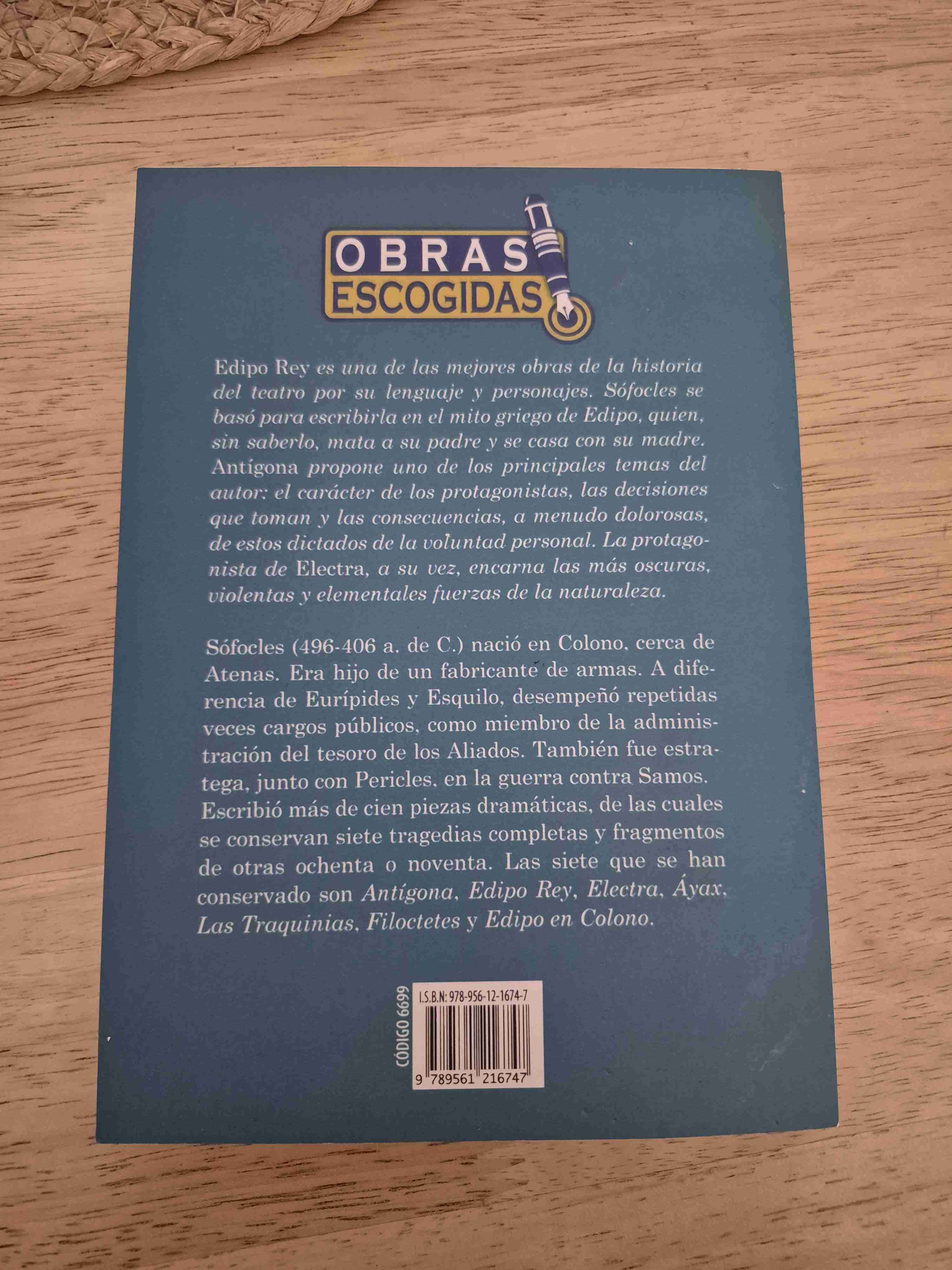Libro 'Edipo Rey, Antígona, Electra' Sófocles - miniatura 2