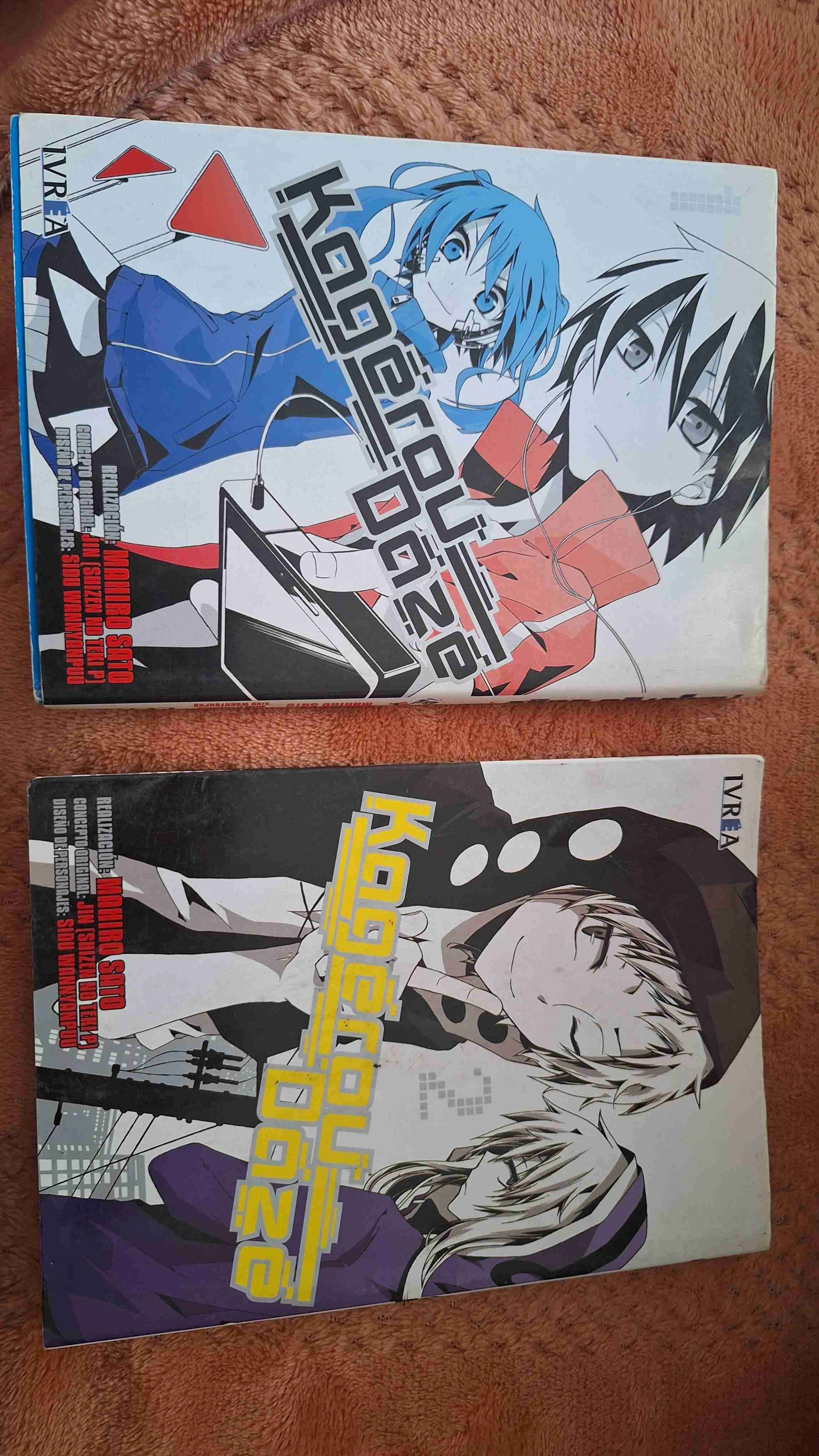 Libros Kagerou Daze Volúmenes 1 y 2