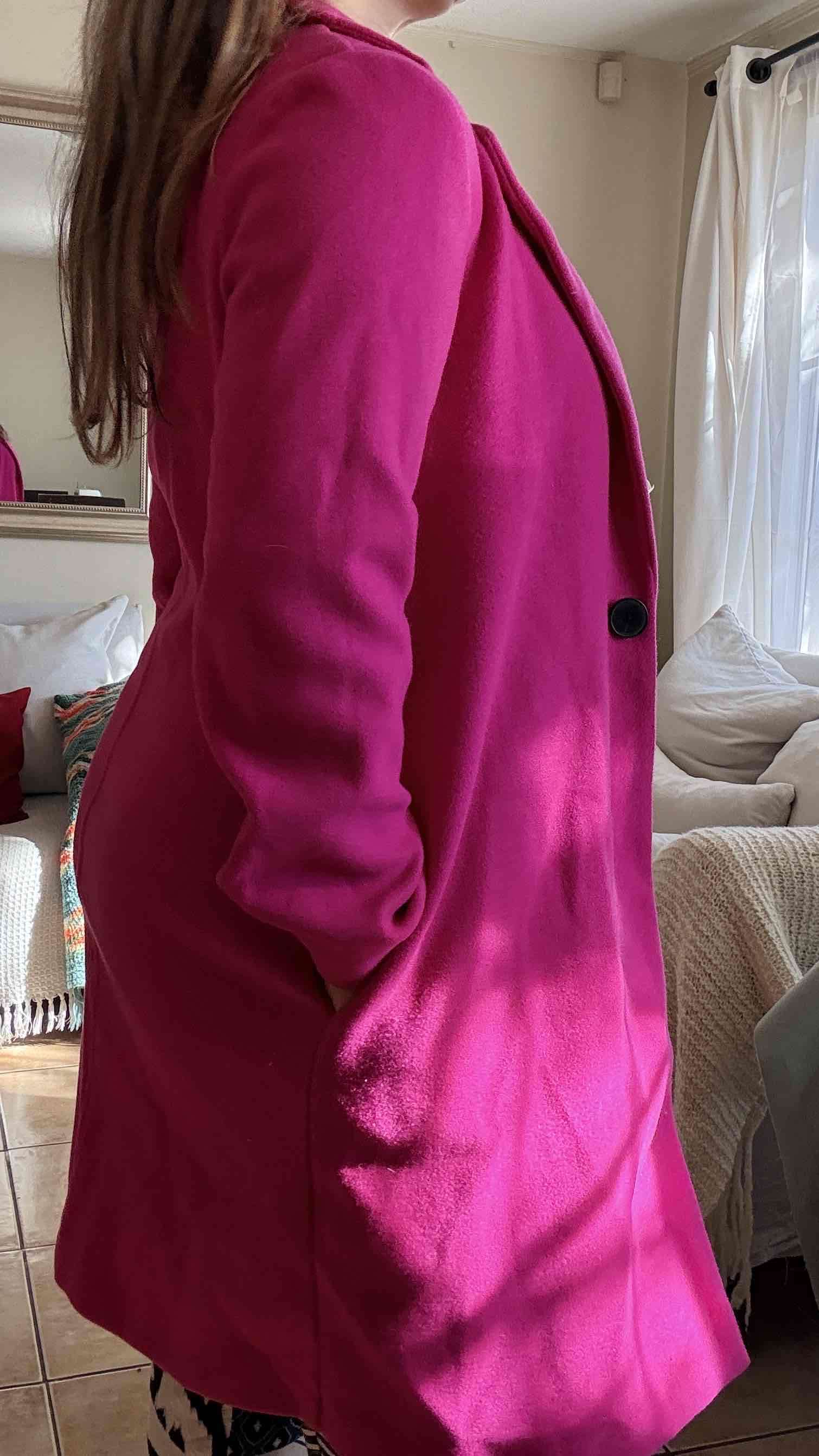 Abrigo fucsia  Alaniz talla M - miniatura 6