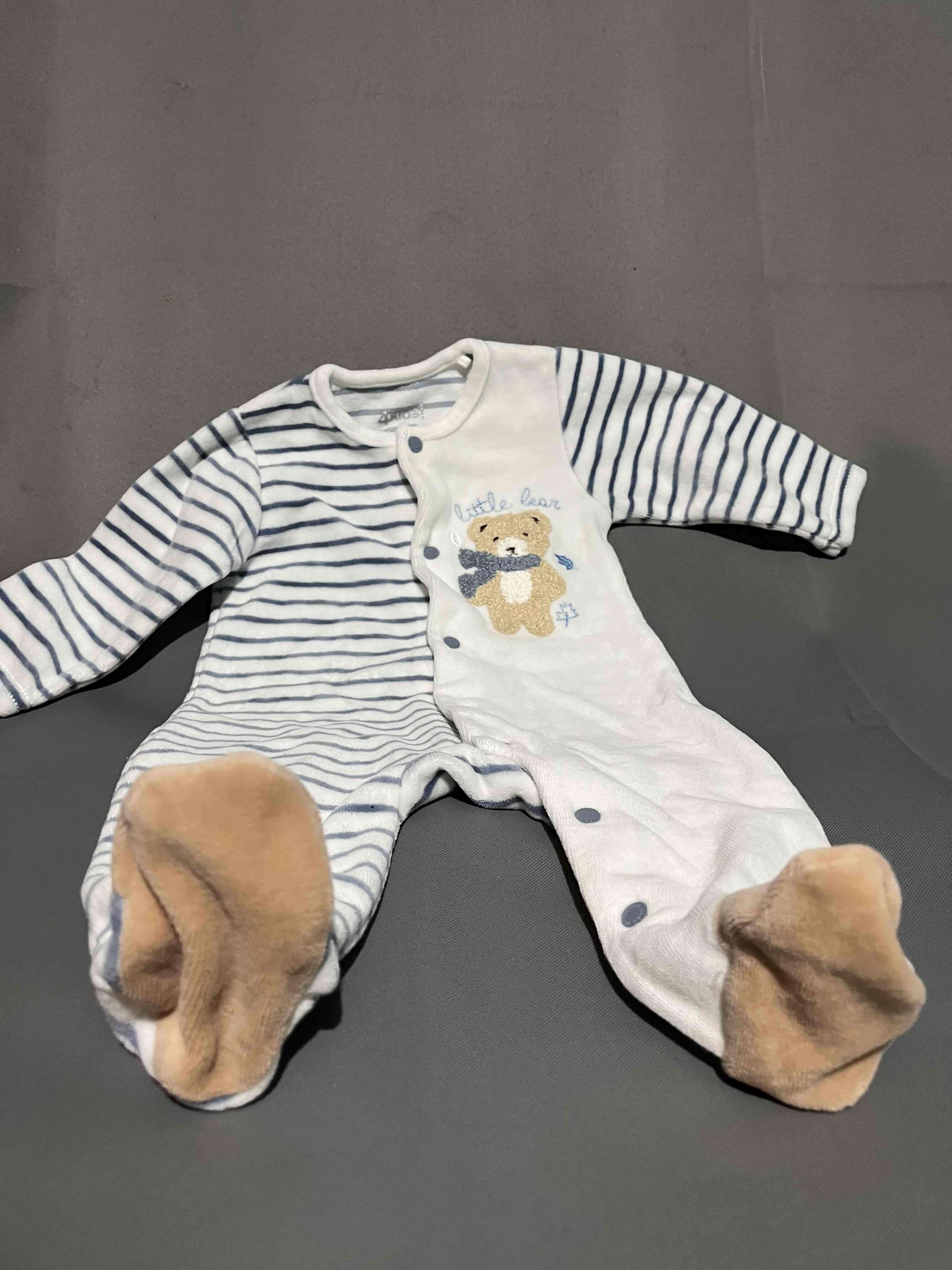 Enterito de bebé osito rayado - miniatura 2