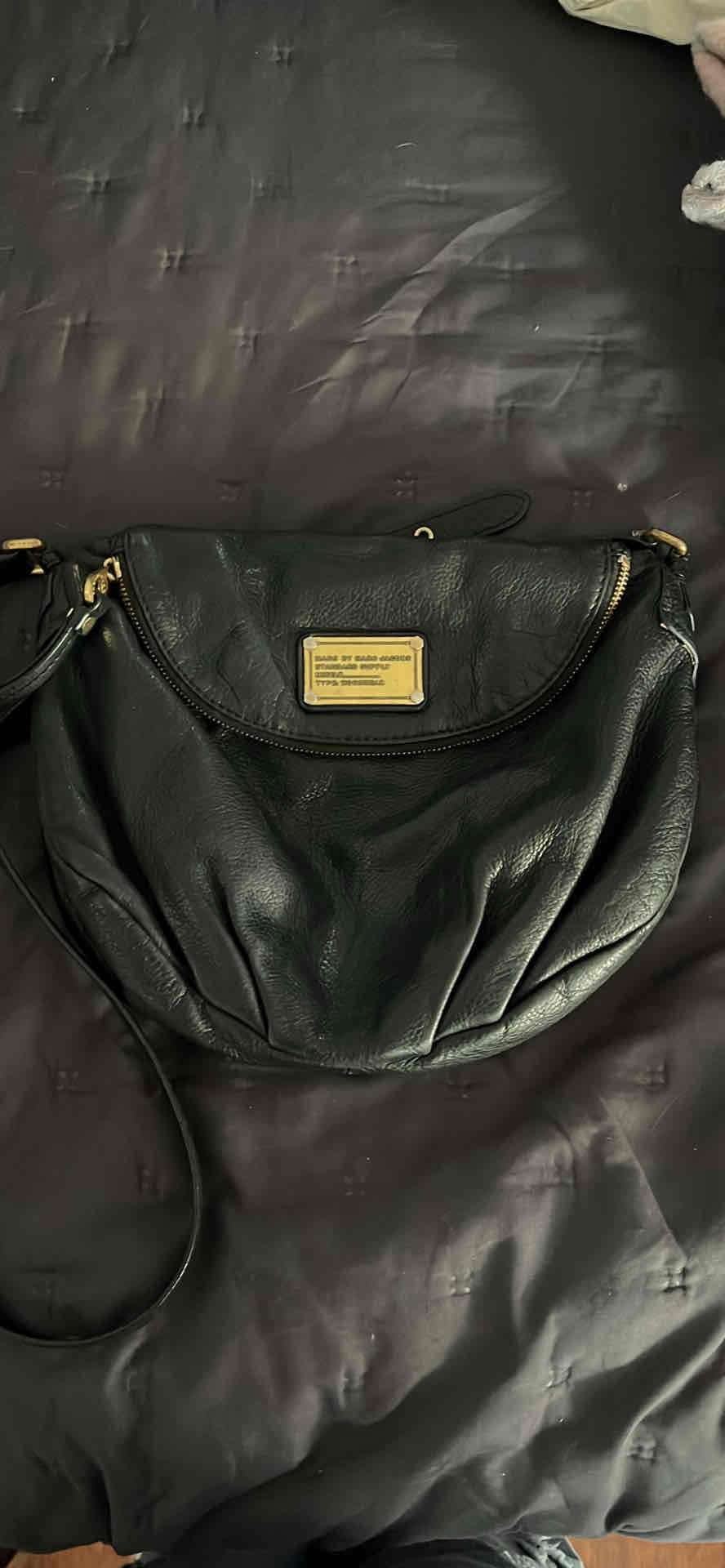 Cartera de cuero negra marc jacobs - miniatura 1