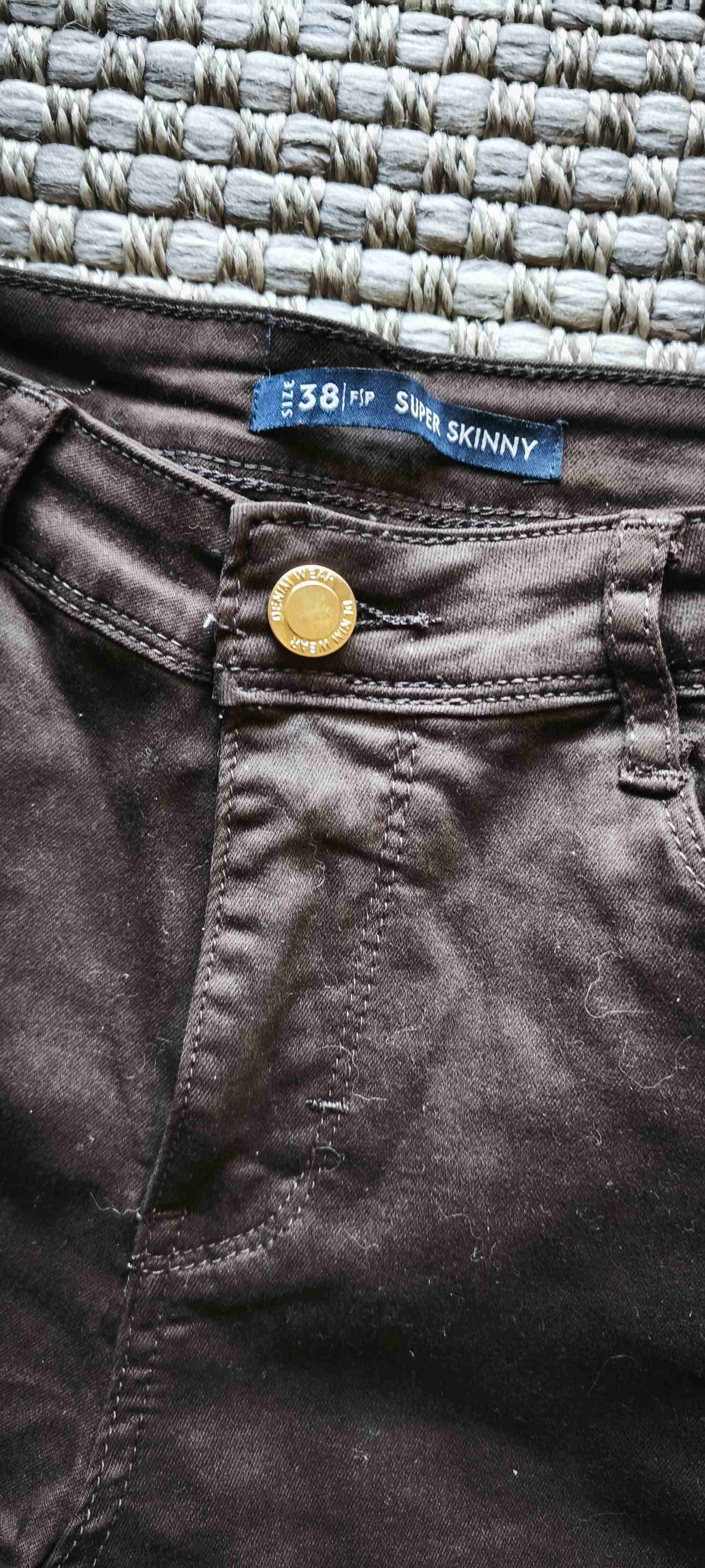 Jeans Marron skinny Talla 38 - miniatura 2