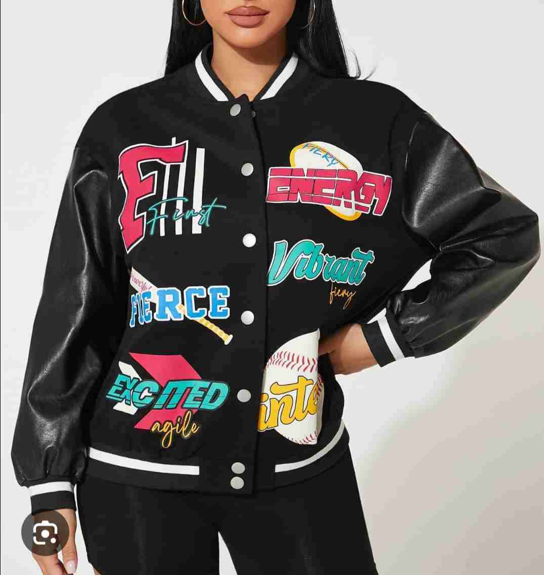 Chaqueta universitaria estampada - miniatura 2