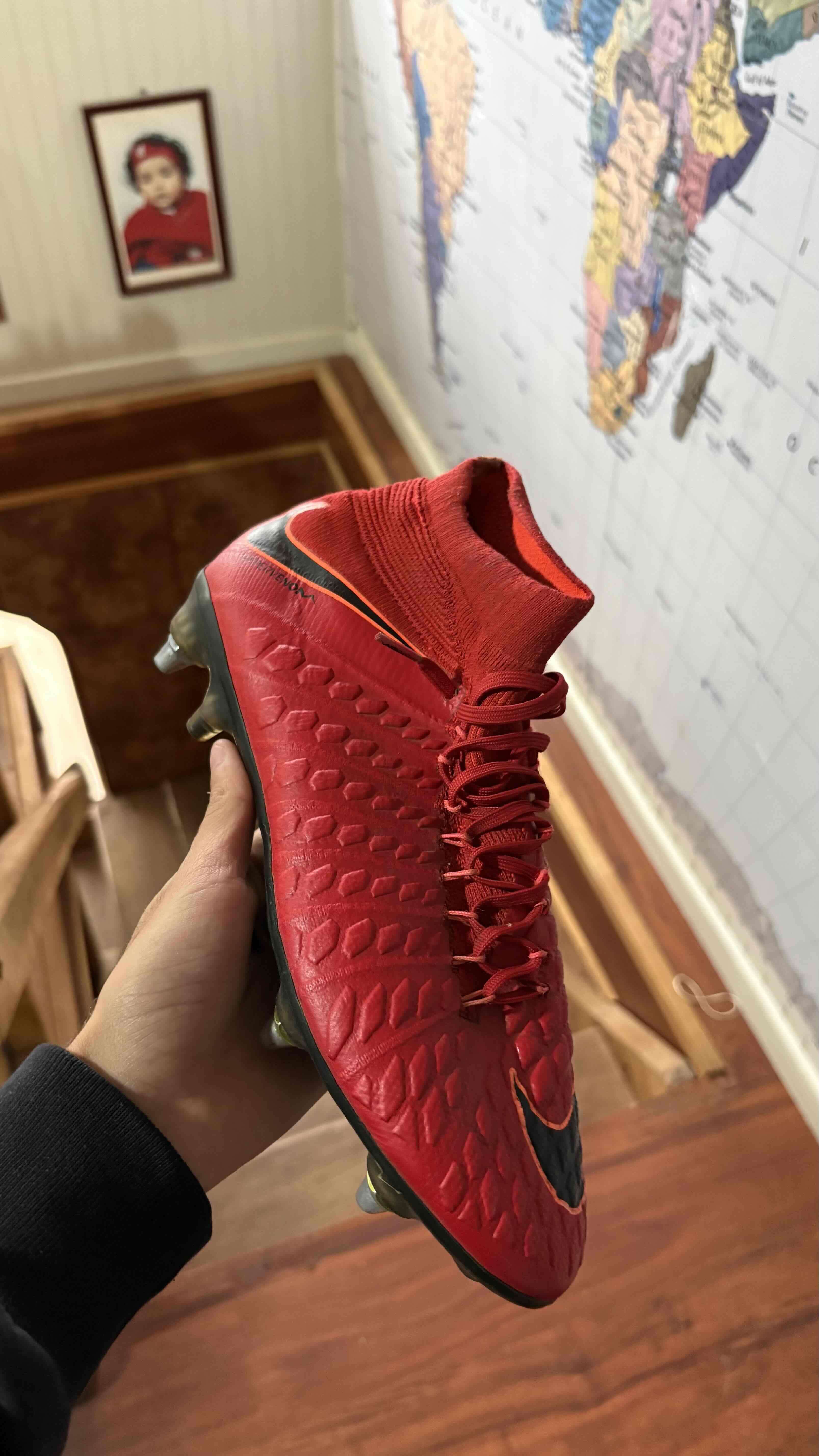 Zapatos de futbol nike Hipervenom Elite rojo - miniatura 1
